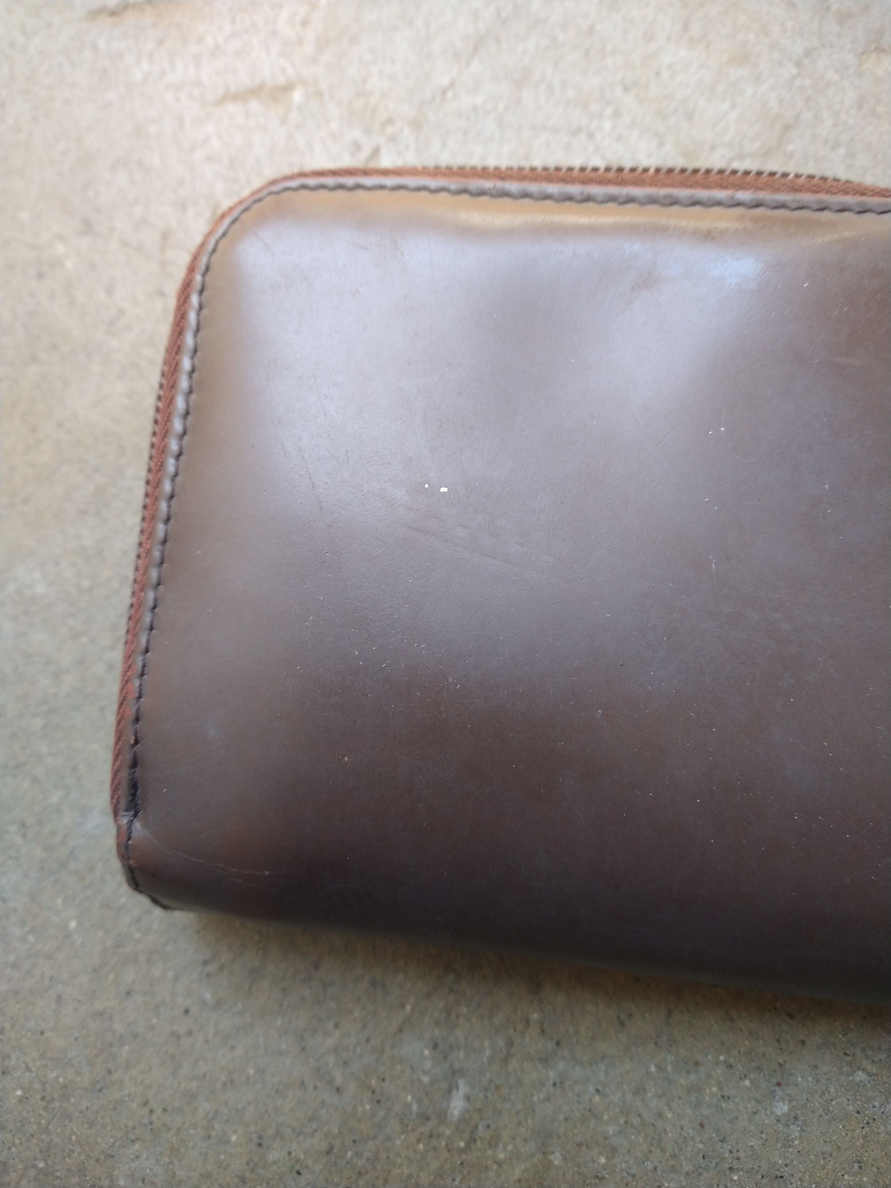 Prada Prada Wallet Brown Leather Zip FLAW Size ONE SIZE - 7 Thumbnail