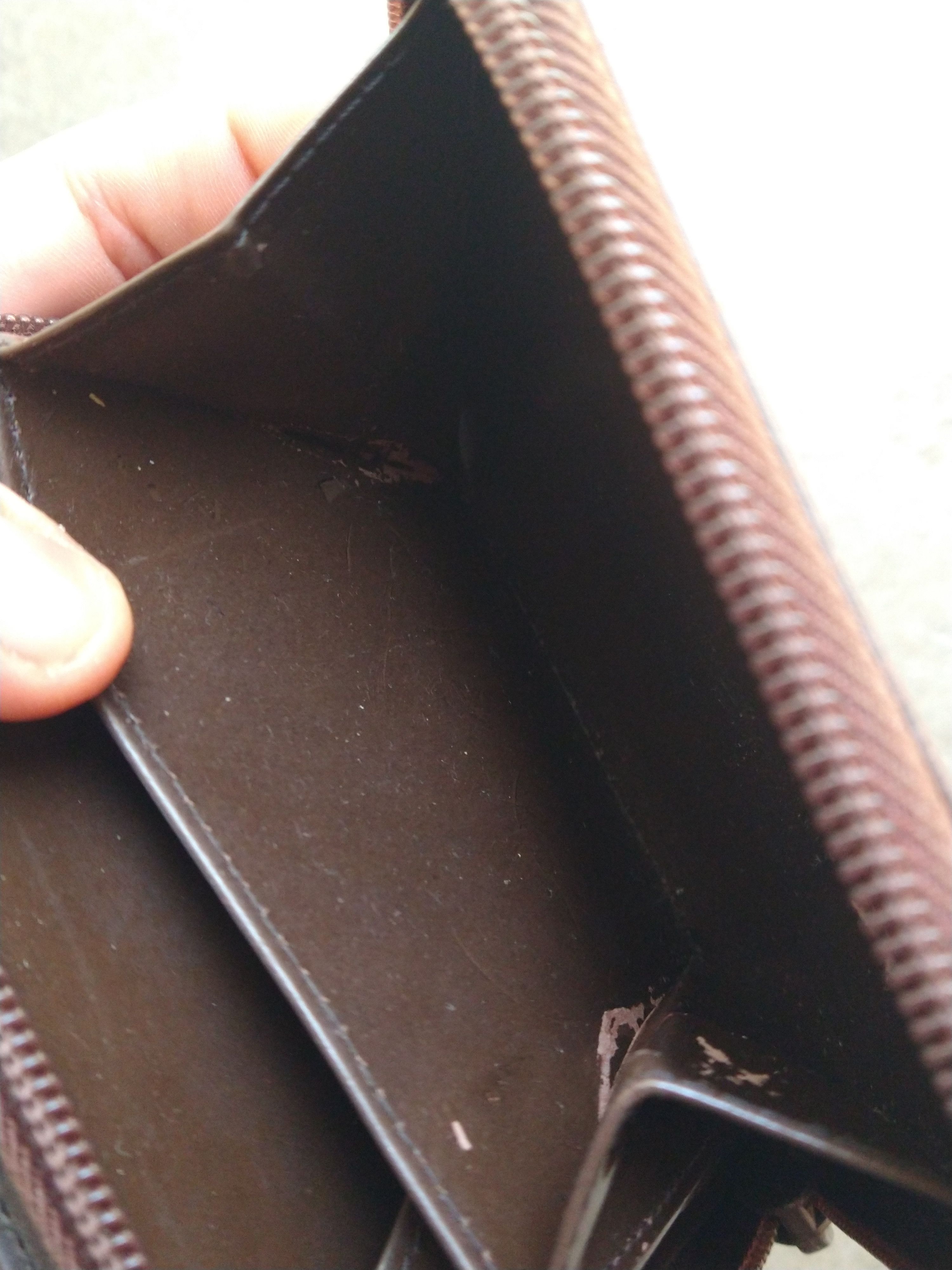 Prada Prada Wallet Brown Leather Zip FLAW Size ONE SIZE - 15 Thumbnail