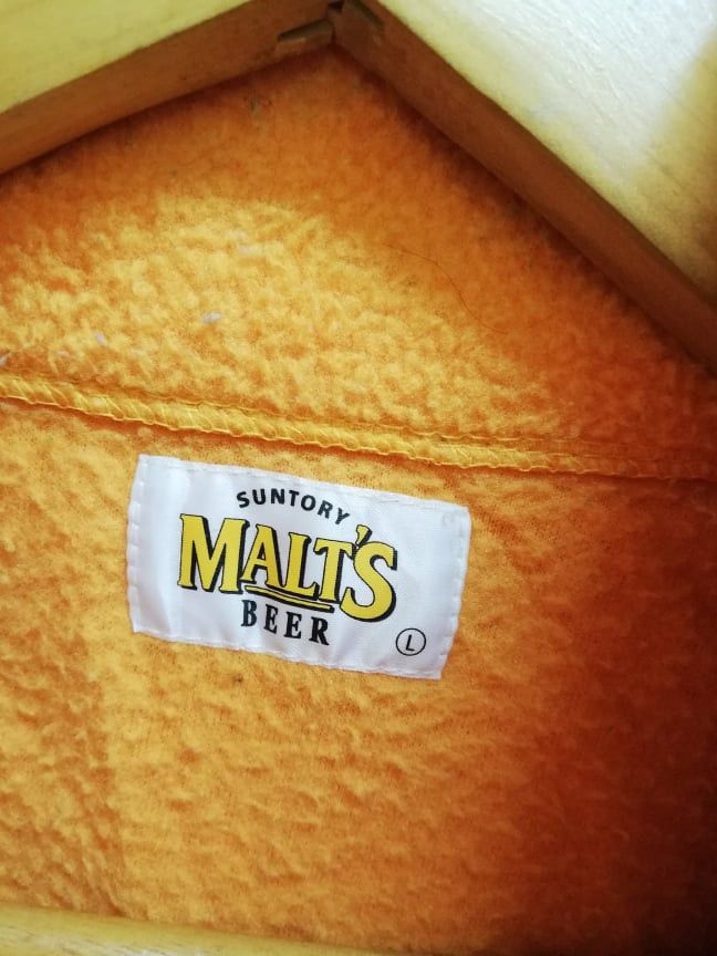 Other !Steals! The SUNTORY MALT'S BEER Fleece Pullover Jacket Size US L / EU 52-54 / 3 - 6 Thumbnail