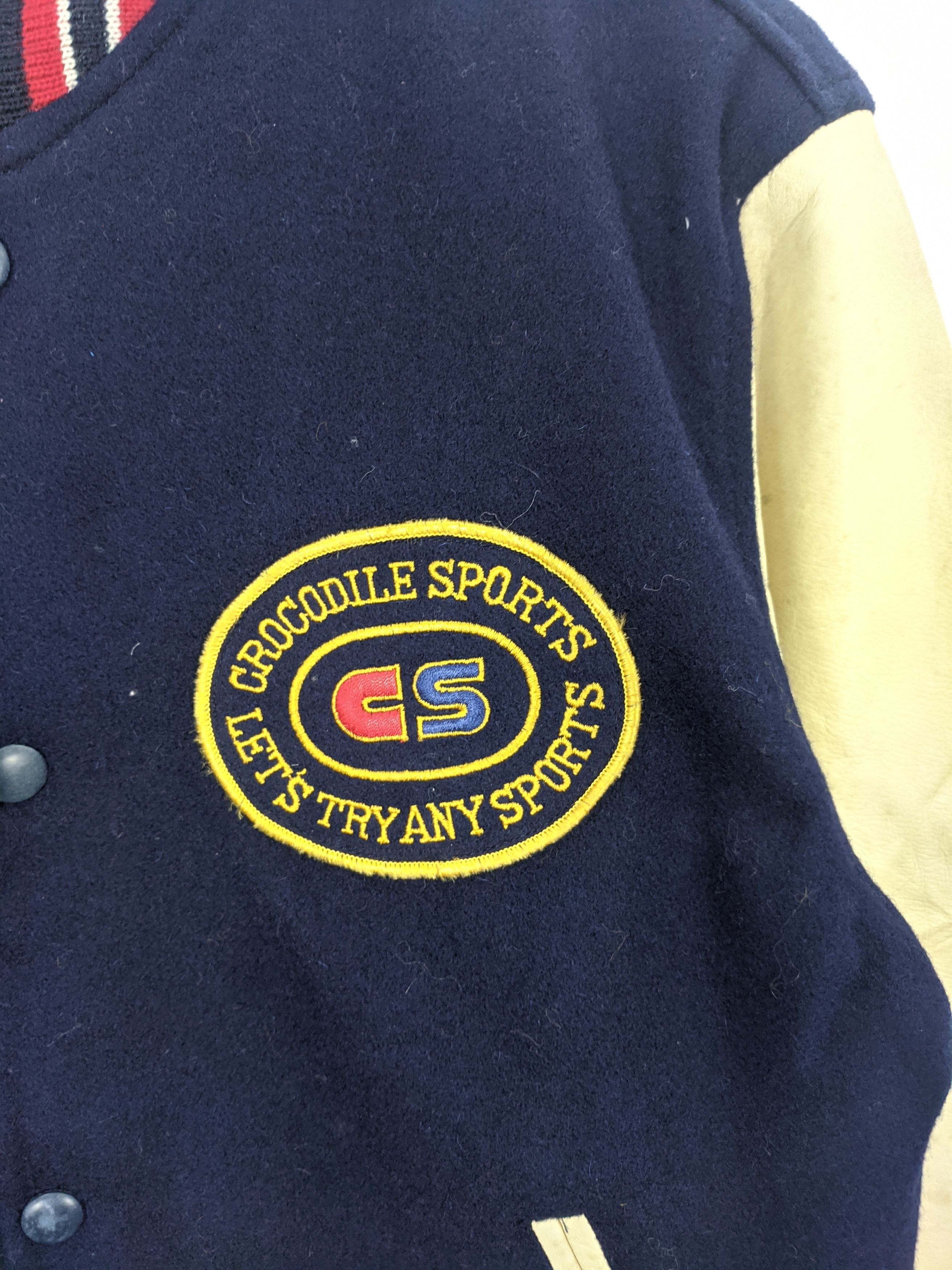 Japanese Brand Vintage 90s Crocodile Sport Varsity Jacket V0152 Size US M / EU 48-50 / 2 - 5 Thumbnail