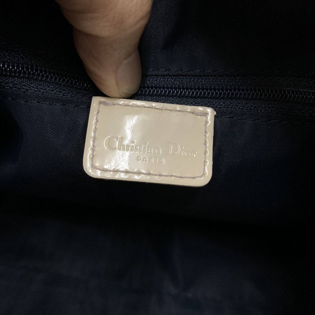 Christian Dior Monsieur Christian Dior Monogram Blue Boston Shoulder Bag Size ONE SIZE - 13 Thumbnail