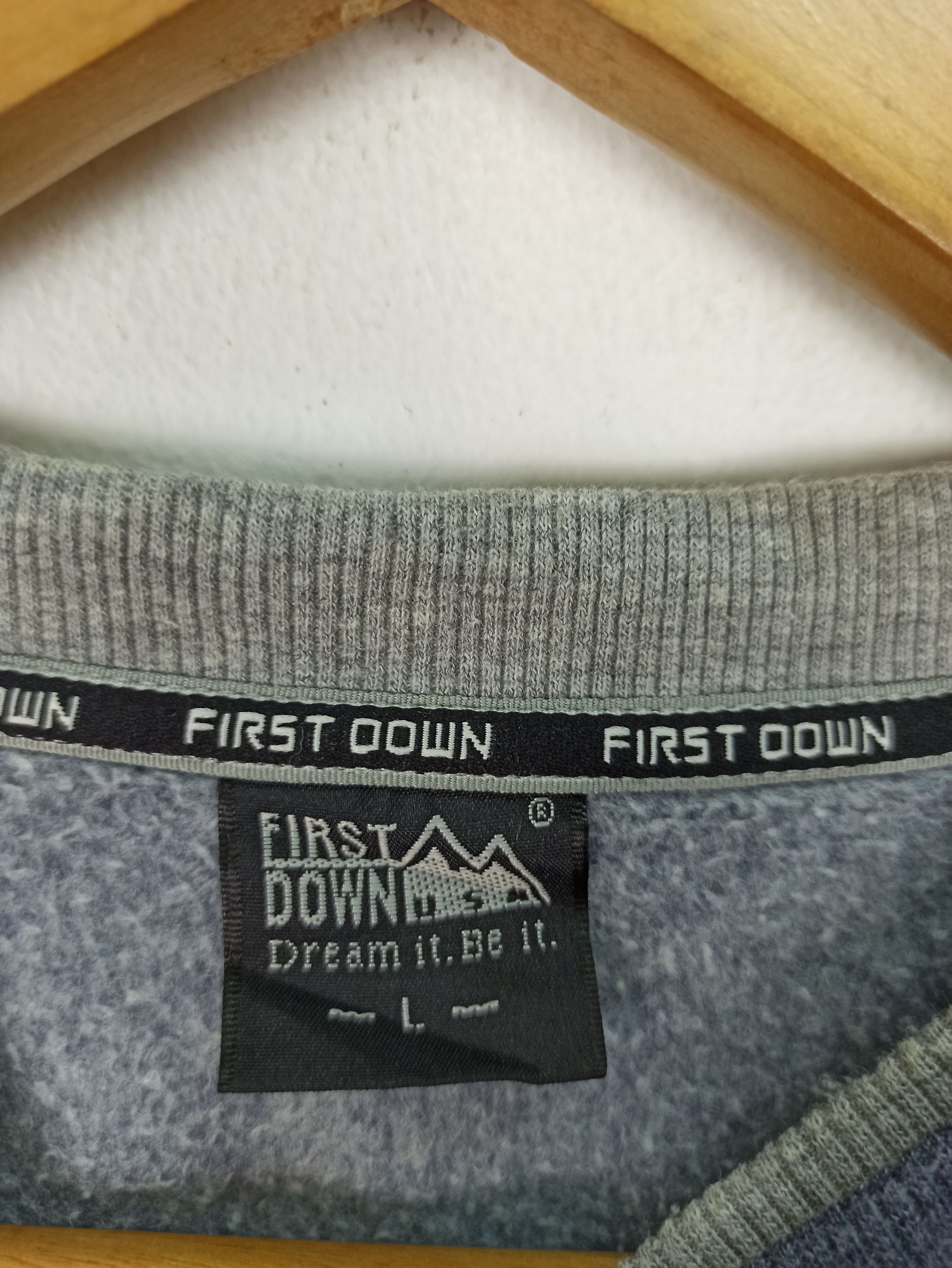 Japanese Brand Vintage First Down USA Sweatshirt Crewneck (c42) Size US L / EU 52-54 / 3 - 5 Thumbnail