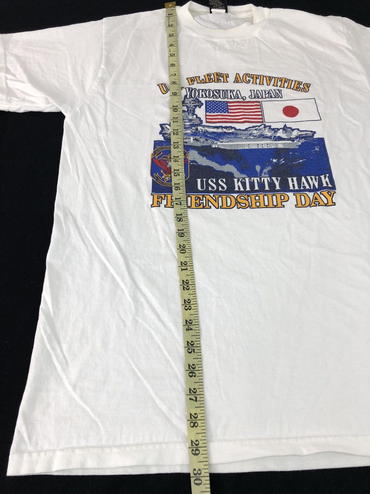 Vintage Friendship Day USS Kitty Hawk US Navy Fleet Military Size US L / EU 52-54 / 3 - 7 Thumbnail