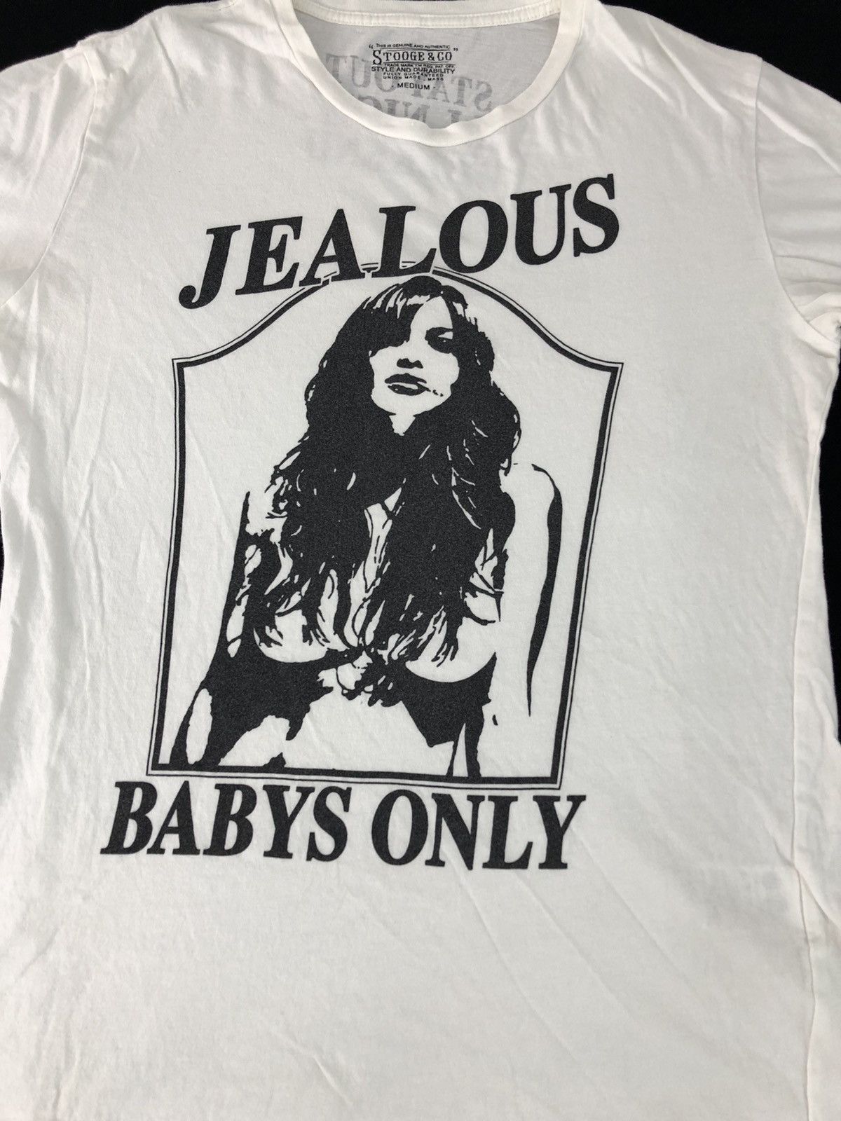 Japanese Brand Vintage Stooge & Co Jealous Babys Only Sexy Girl Logo Size M / US 6-8 / IT 42-44 - 3 Thumbnail