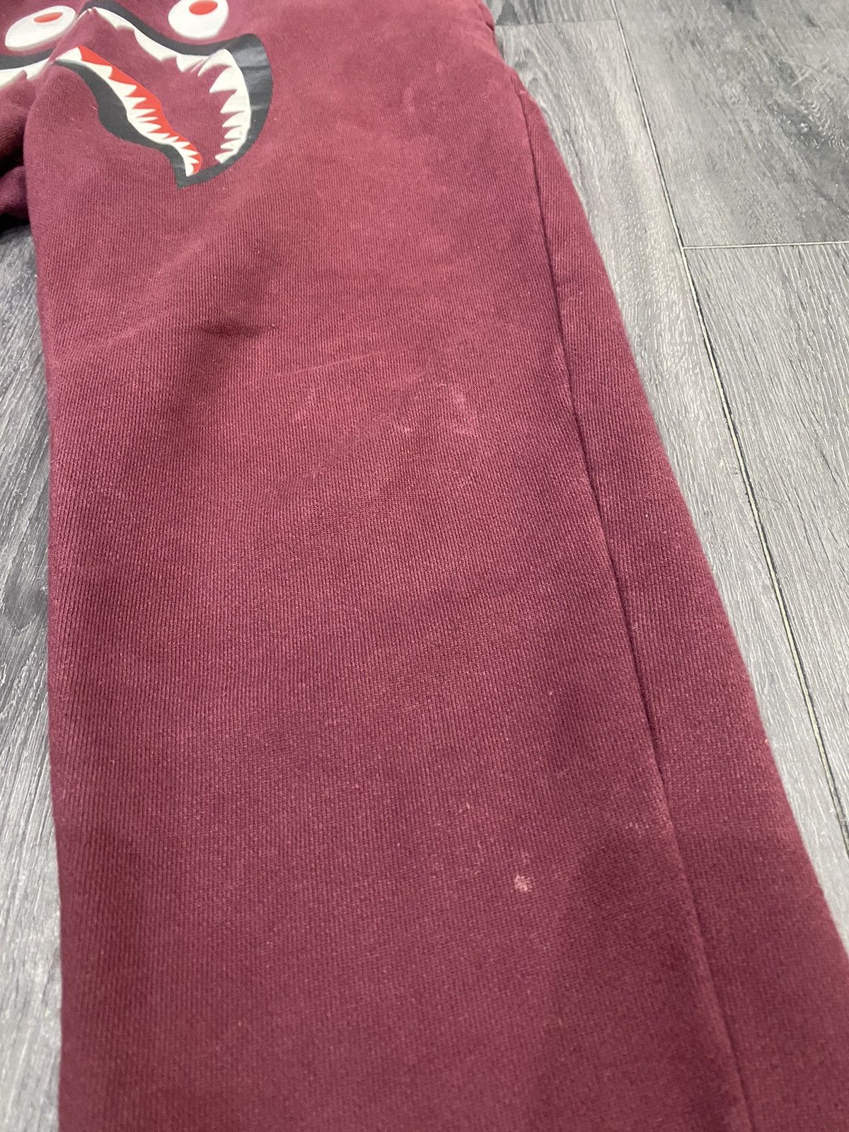 Bape Bape Maroon Shark Sweatpants Size M Size US 30 / EU 46 - 7 Thumbnail