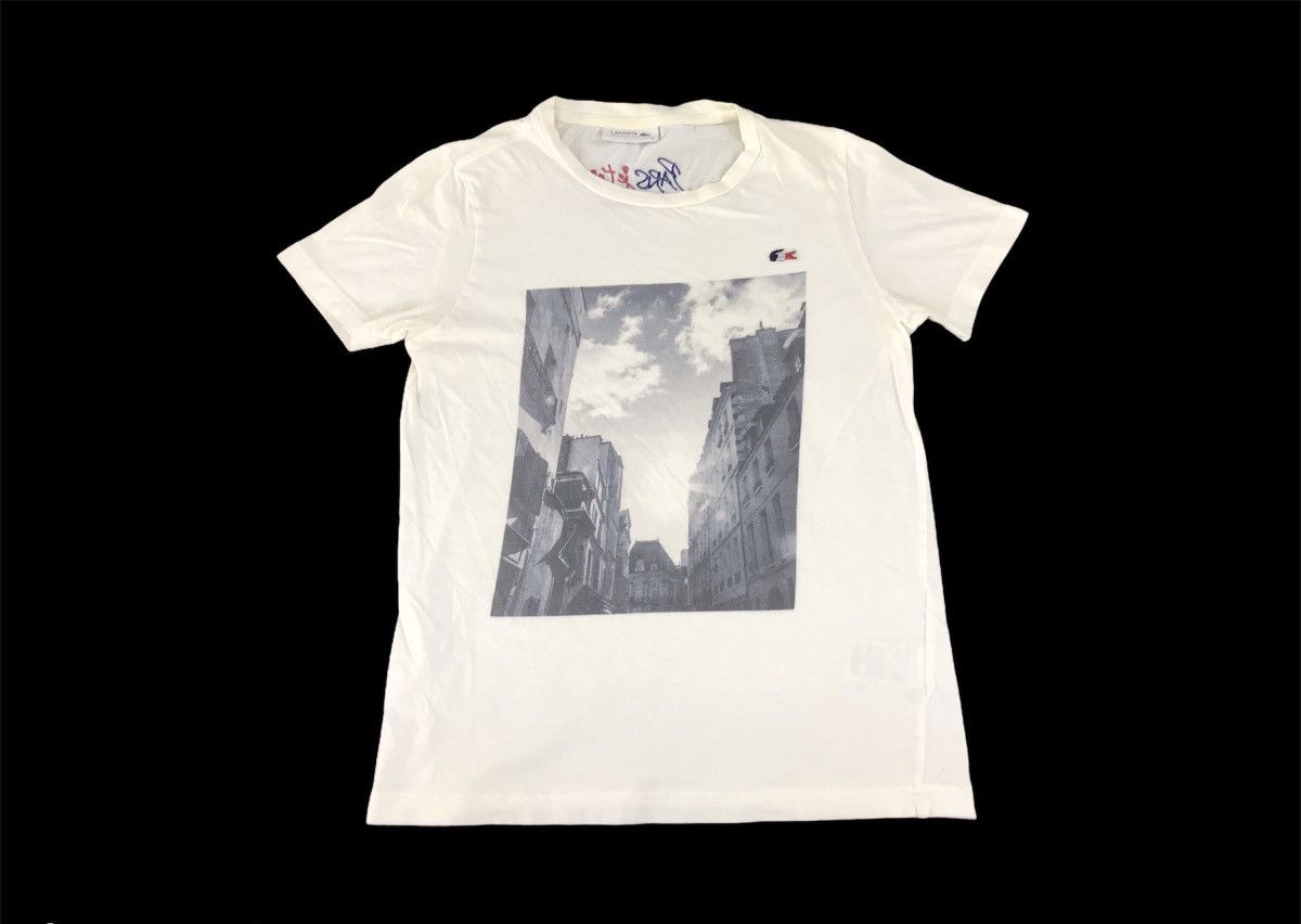 Lacoste × Vintage Vintage Lacoste Paris je Taime Leslie Kee Box Logo T-shirt Size US S / EU 44-46 / 1 - 1 Thumbnail