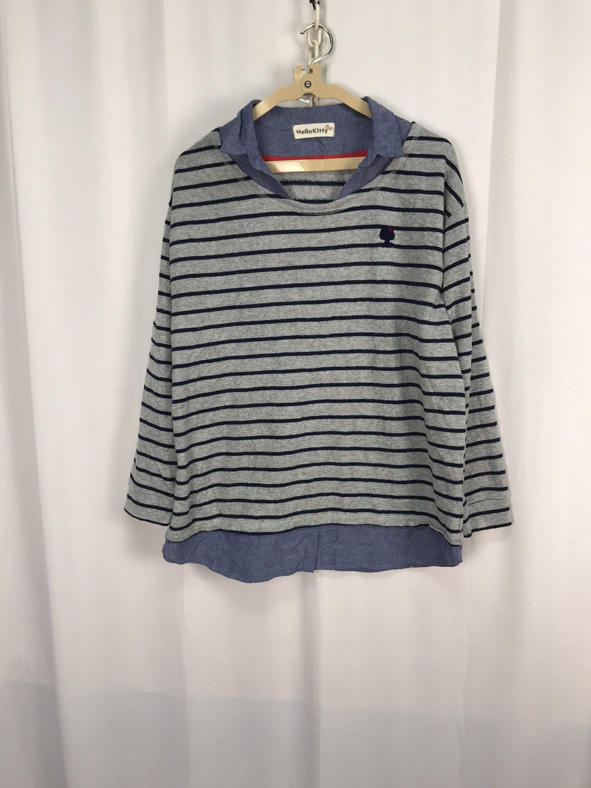 Japanese Brand Hello kitty stripe sweatshirt Size L / US 10 / IT 46 - 7 Thumbnail