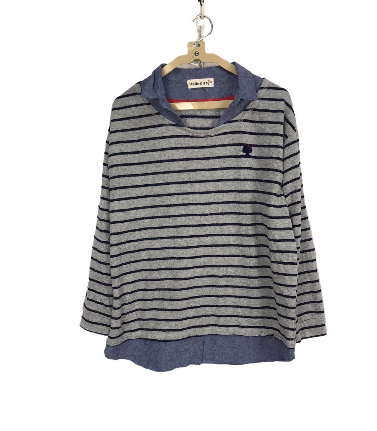 Hello kitty stripe sweatshirt