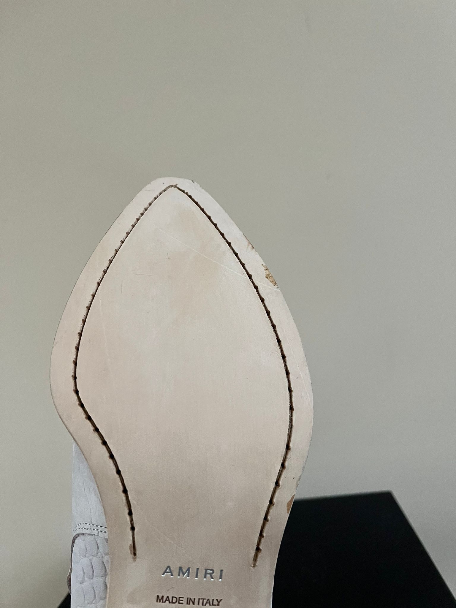 Amiri o1rshd1 roc Embossed Jodhpur Boot in Ivory Size US 13 / EU 46 - 13 Thumbnail