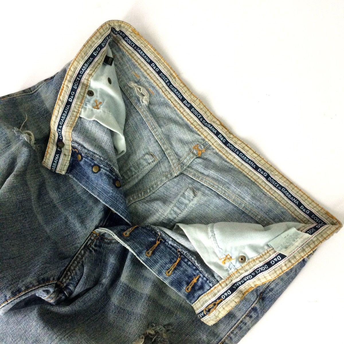 Dolce & Gabbana DOLCE & GABBANA D&G DISTRESSED DESIGN DENIM PANT Size US 32 / EU 48 - 16 Thumbnail