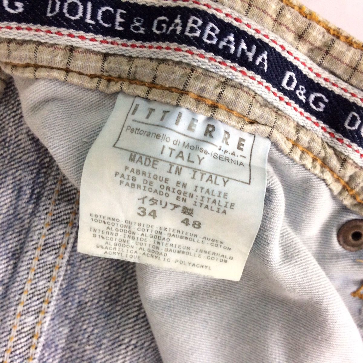 Dolce & Gabbana DOLCE & GABBANA D&G DISTRESSED DESIGN DENIM PANT Size US 32 / EU 48 - 14 Thumbnail