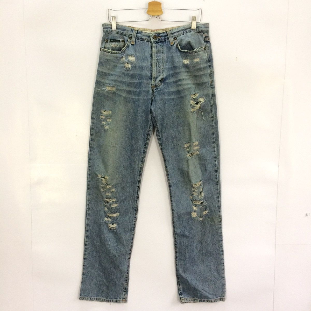 Dolce & Gabbana DOLCE & GABBANA D&G DISTRESSED DESIGN DENIM PANT Size US 32 / EU 48 - 1 Thumbnail