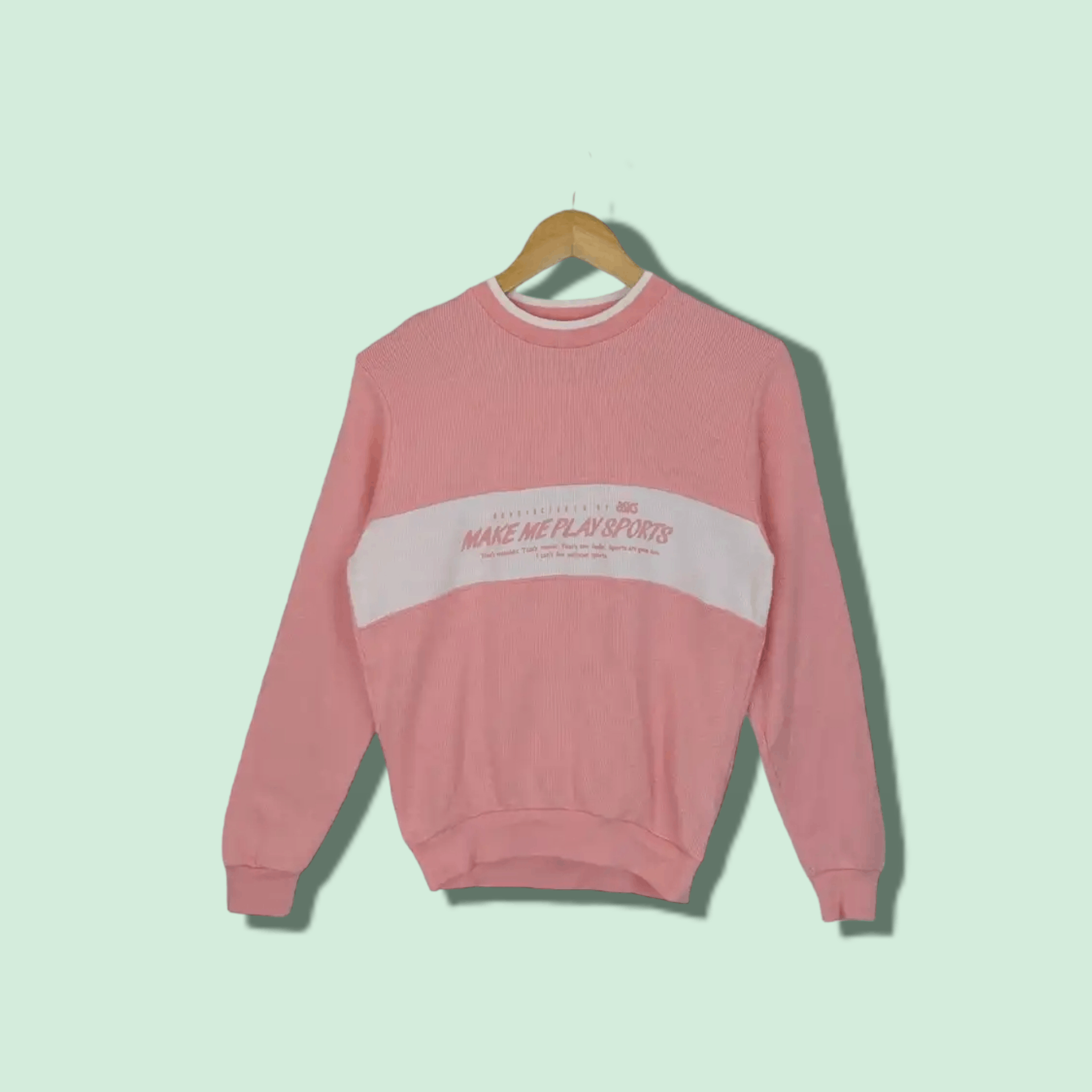 Asics × Vintage Vintage 90's ASICS Big Spell Out Sportswear Sweatshirt Size US XS / EU 42 / 0 - 1 Thumbnail