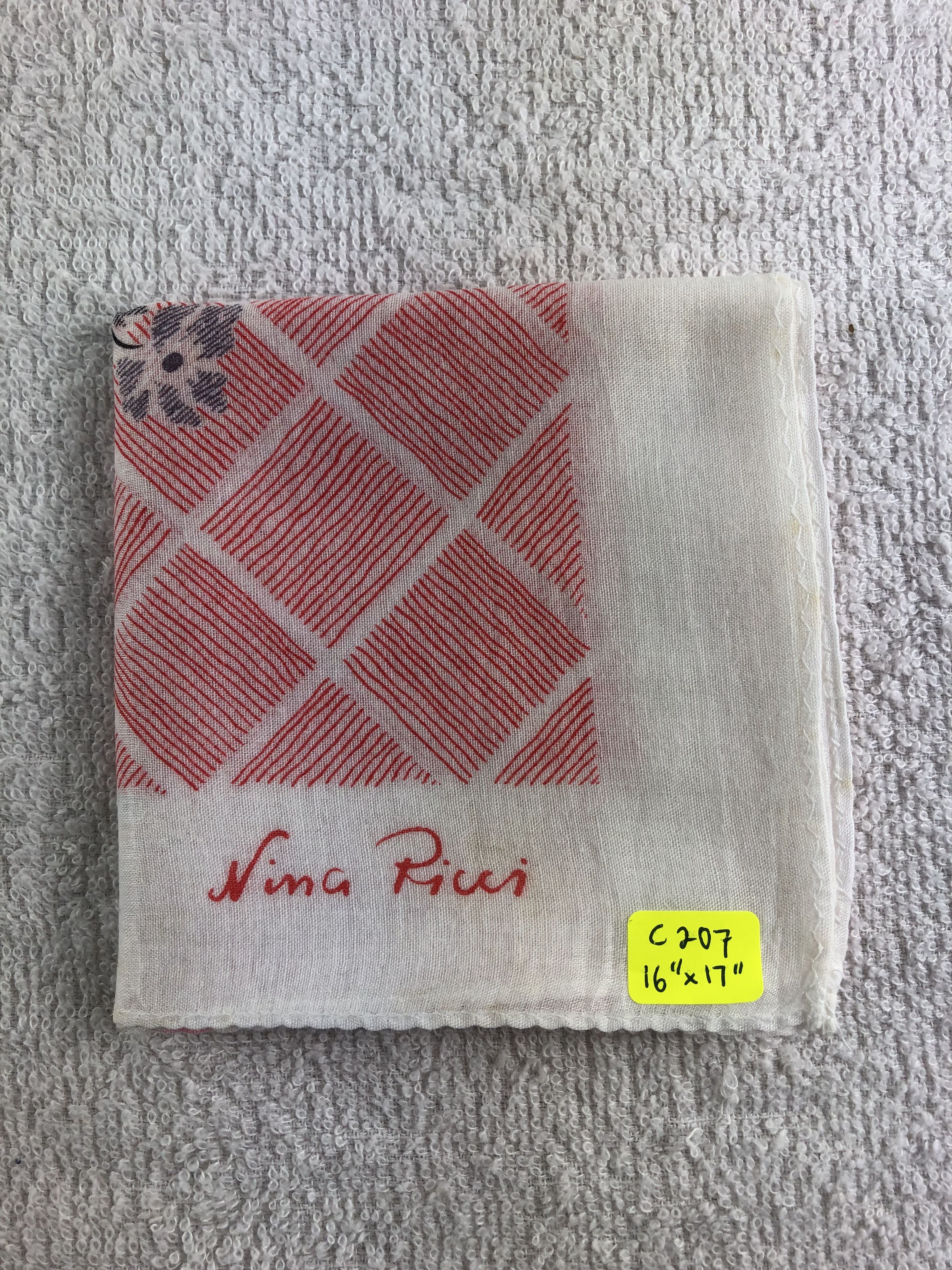 Nina Ricci Nina Ricci Handkerchief / Bandana / Neckerchief C207 Size ONE SIZE - 7 Thumbnail