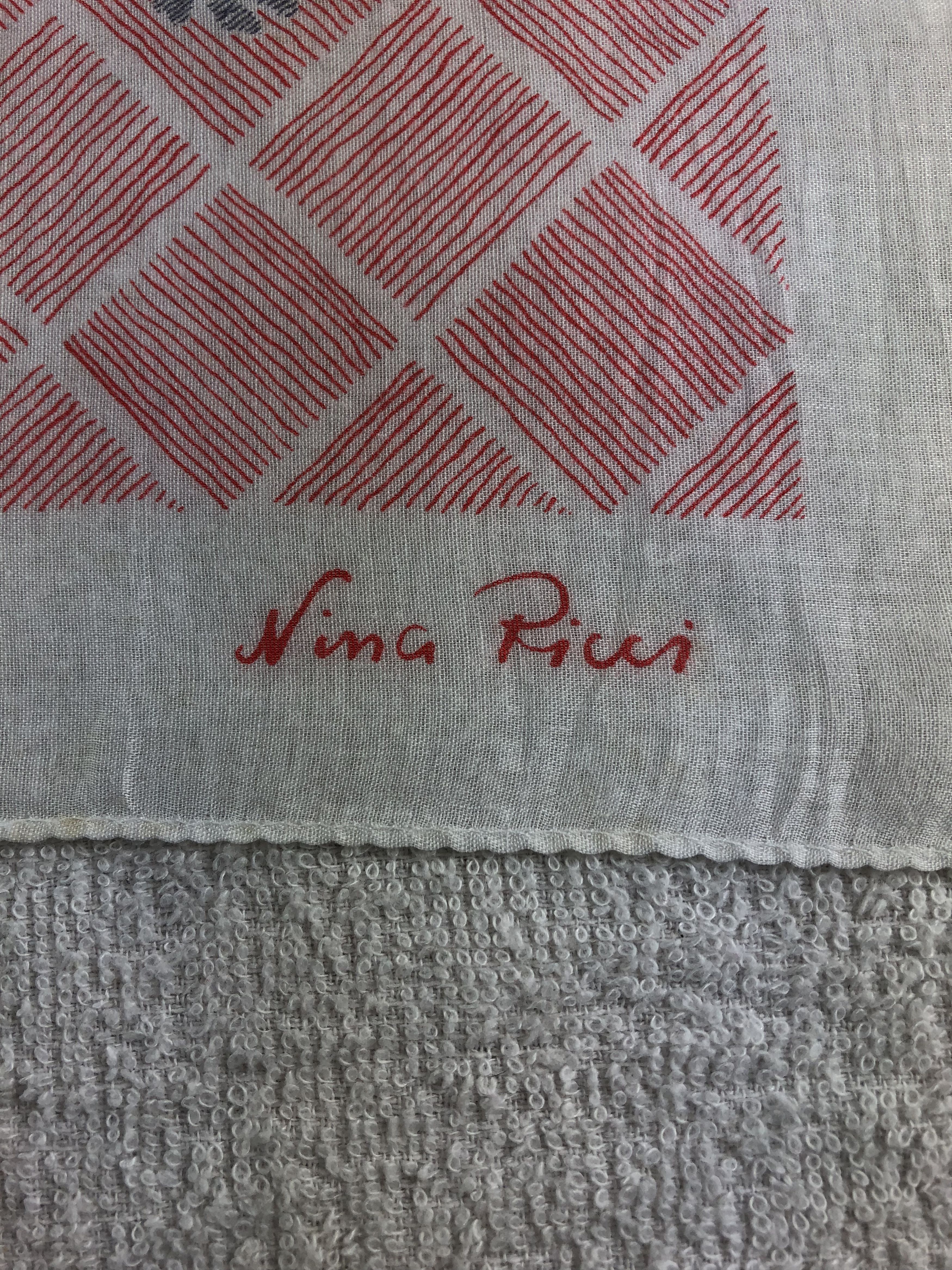 Nina Ricci Nina Ricci Handkerchief / Bandana / Neckerchief C207 Size ONE SIZE - 5 Thumbnail
