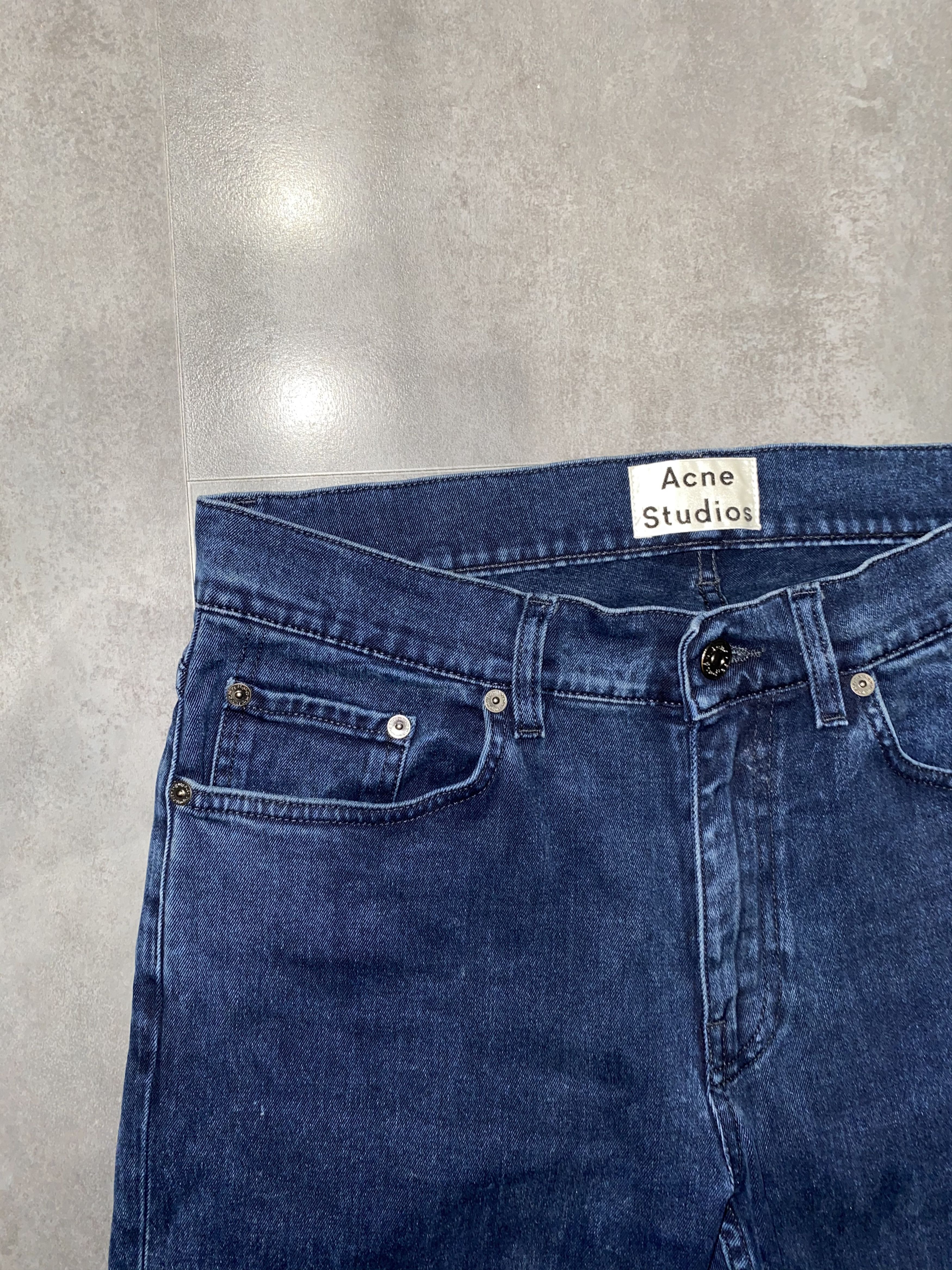 Acne Studios Acne Studios Ace Abyss Raw Indigo Denim Pants Size US 30 / EU 46 - 8 Thumbnail