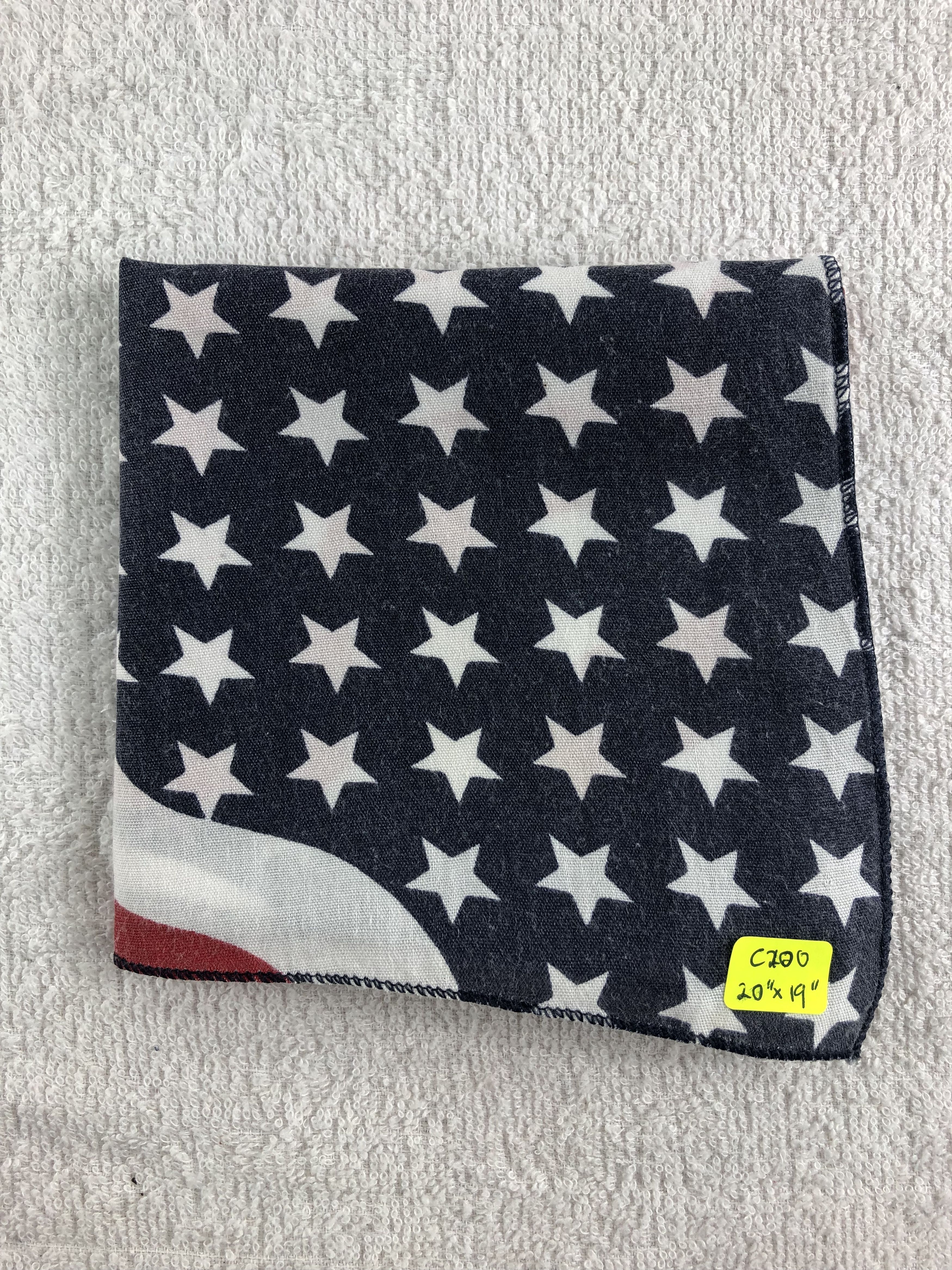 Vintage American Flag Handkerchief / Bandana / Neckerchief C200 Size ONE SIZE - 7 Thumbnail