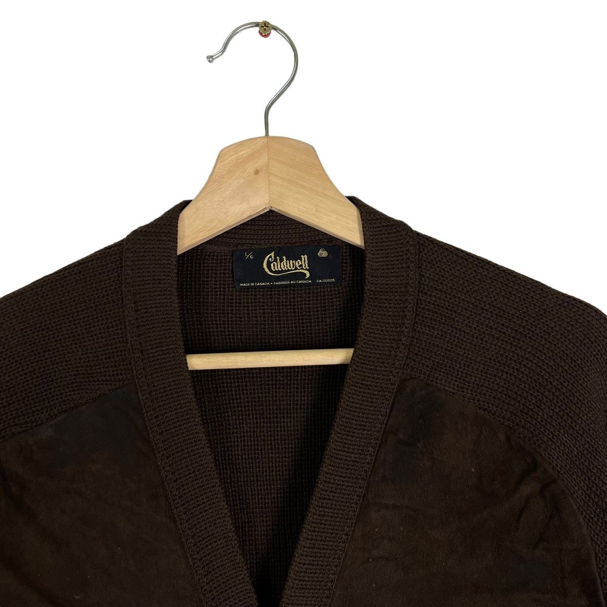 Japanese Brand VINTAGE CARDIGAN GENUINE LEATHER COLDWELL ISSEY MIYAKE Size US L / EU 52-54 / 3 - 7 Thumbnail