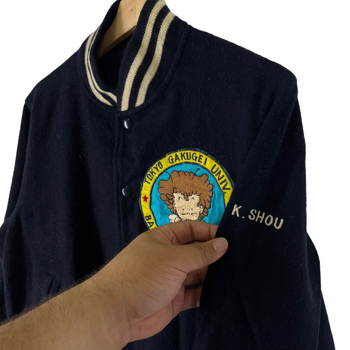 Japanese Brand VINTAGE VARSITY JACKET TOKYO GAKUGEI UMIVERSITY CAMPUS Size US M / EU 48-50 / 2 - 6 Thumbnail