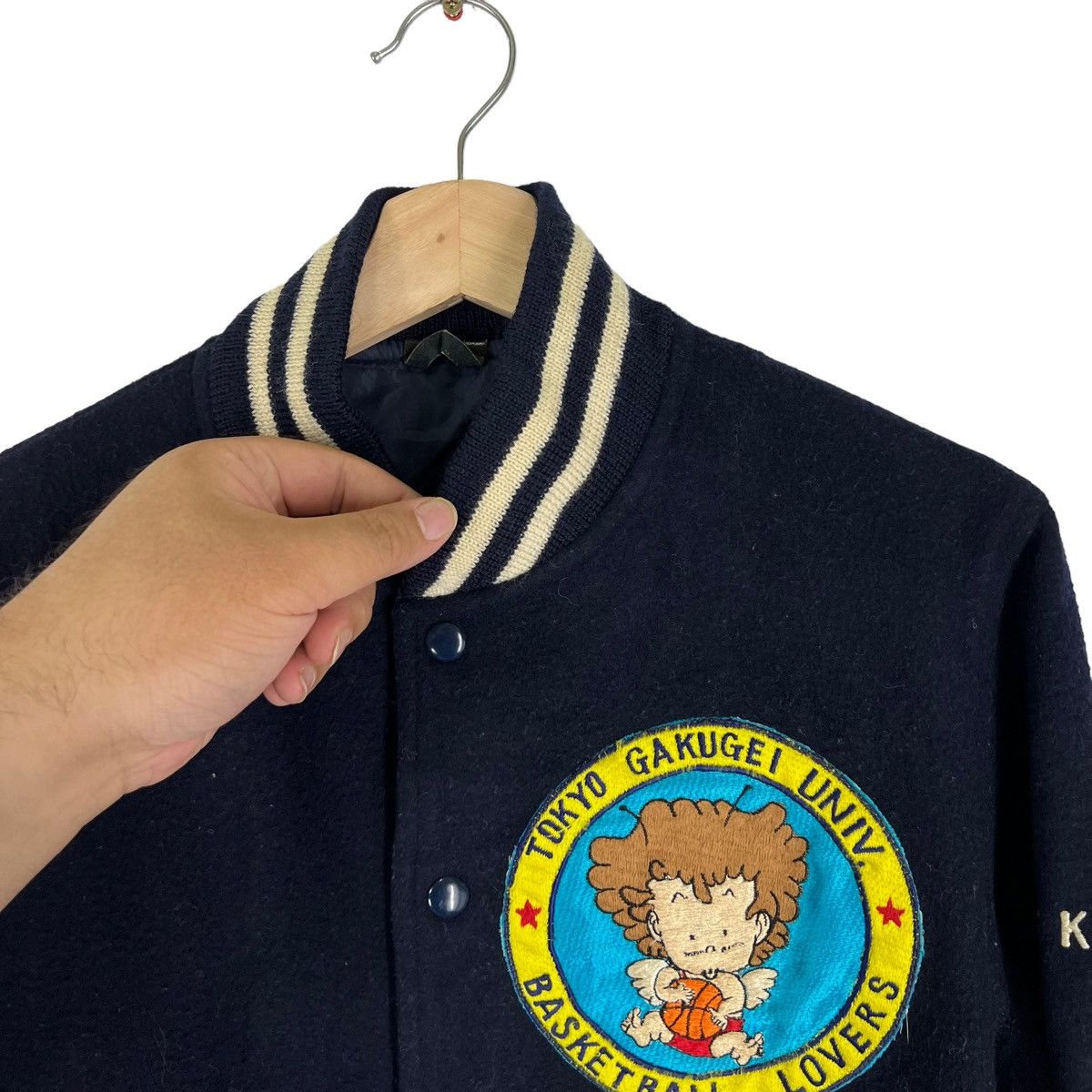 Japanese Brand VINTAGE VARSITY JACKET TOKYO GAKUGEI UMIVERSITY CAMPUS Size US M / EU 48-50 / 2 - 8 Thumbnail