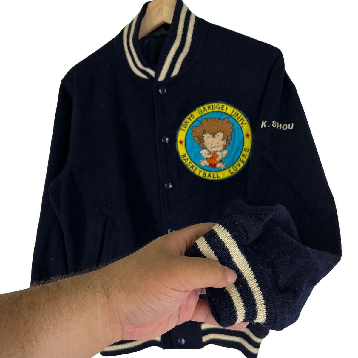 Japanese Brand VINTAGE VARSITY JACKET TOKYO GAKUGEI UMIVERSITY CAMPUS Size US M / EU 48-50 / 2 - 7 Thumbnail