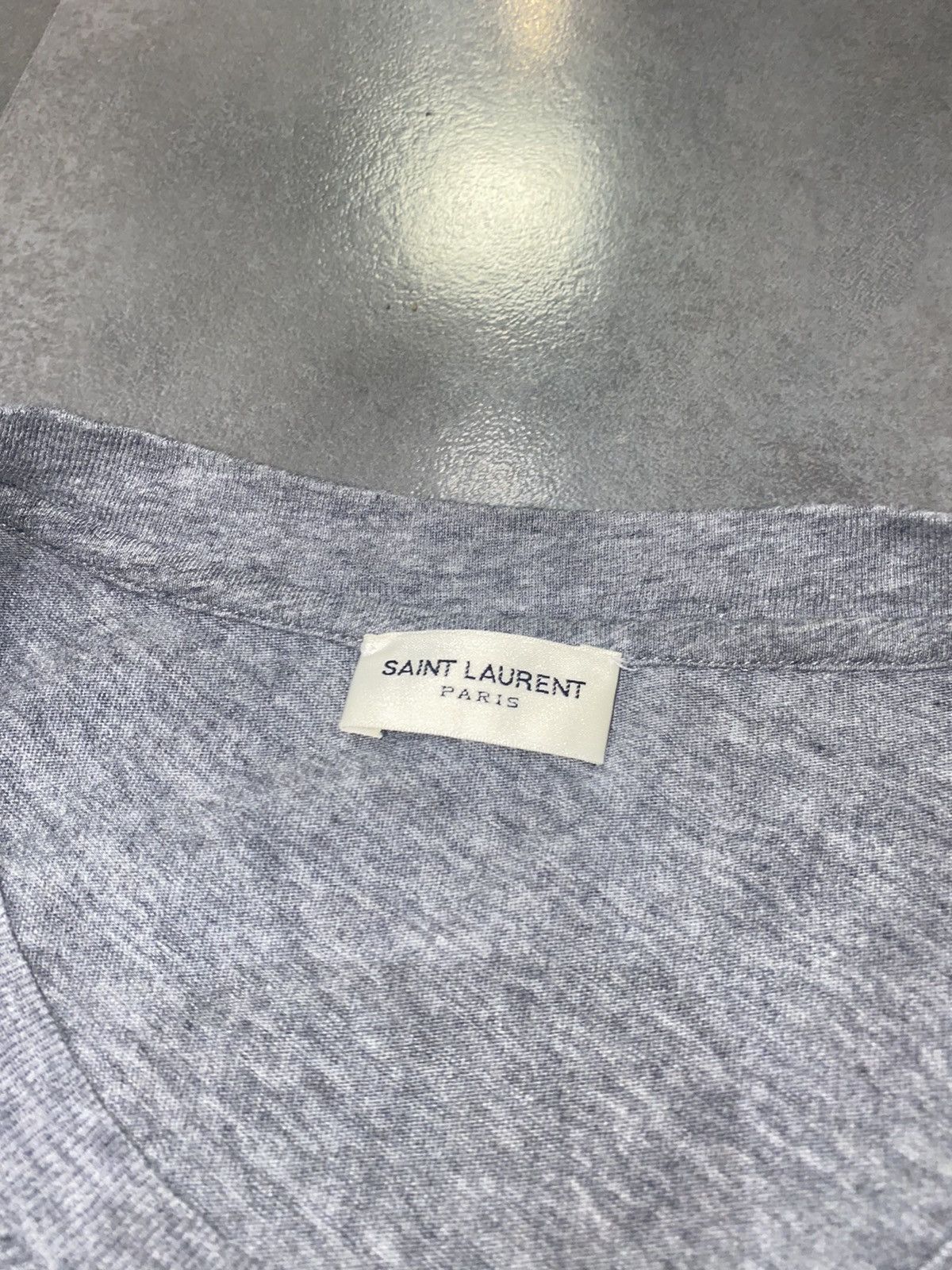 Saint Laurent Paris SS18 Saint Laurent Paris "SL" Star Logo Gray T-Shirt Size US S / EU 44-46 / 1 - 10 Thumbnail