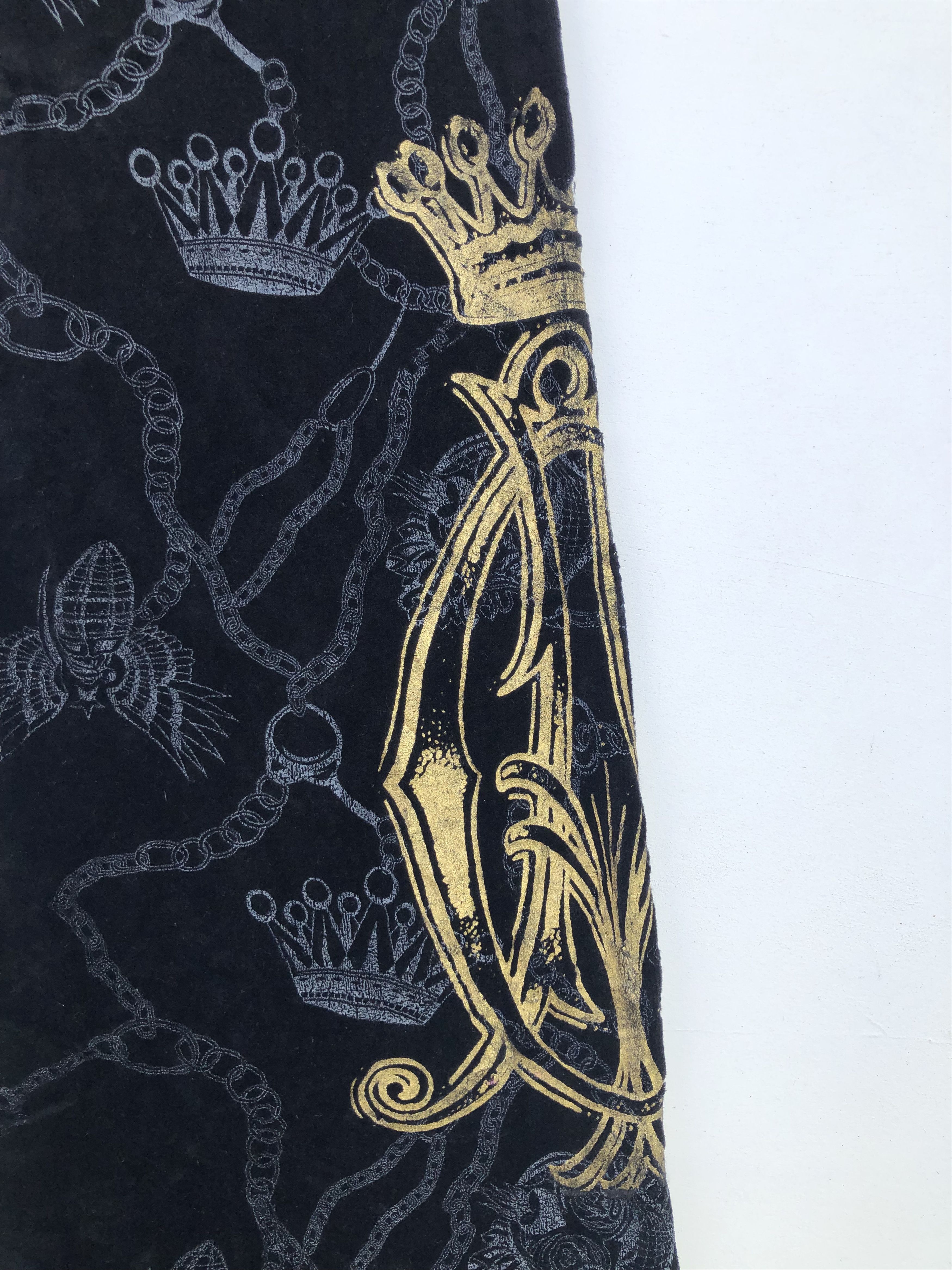 Christian Audigier RARE🔥VELVET FULLPRINT SWEATPANTS Size US 33 - 7 Thumbnail