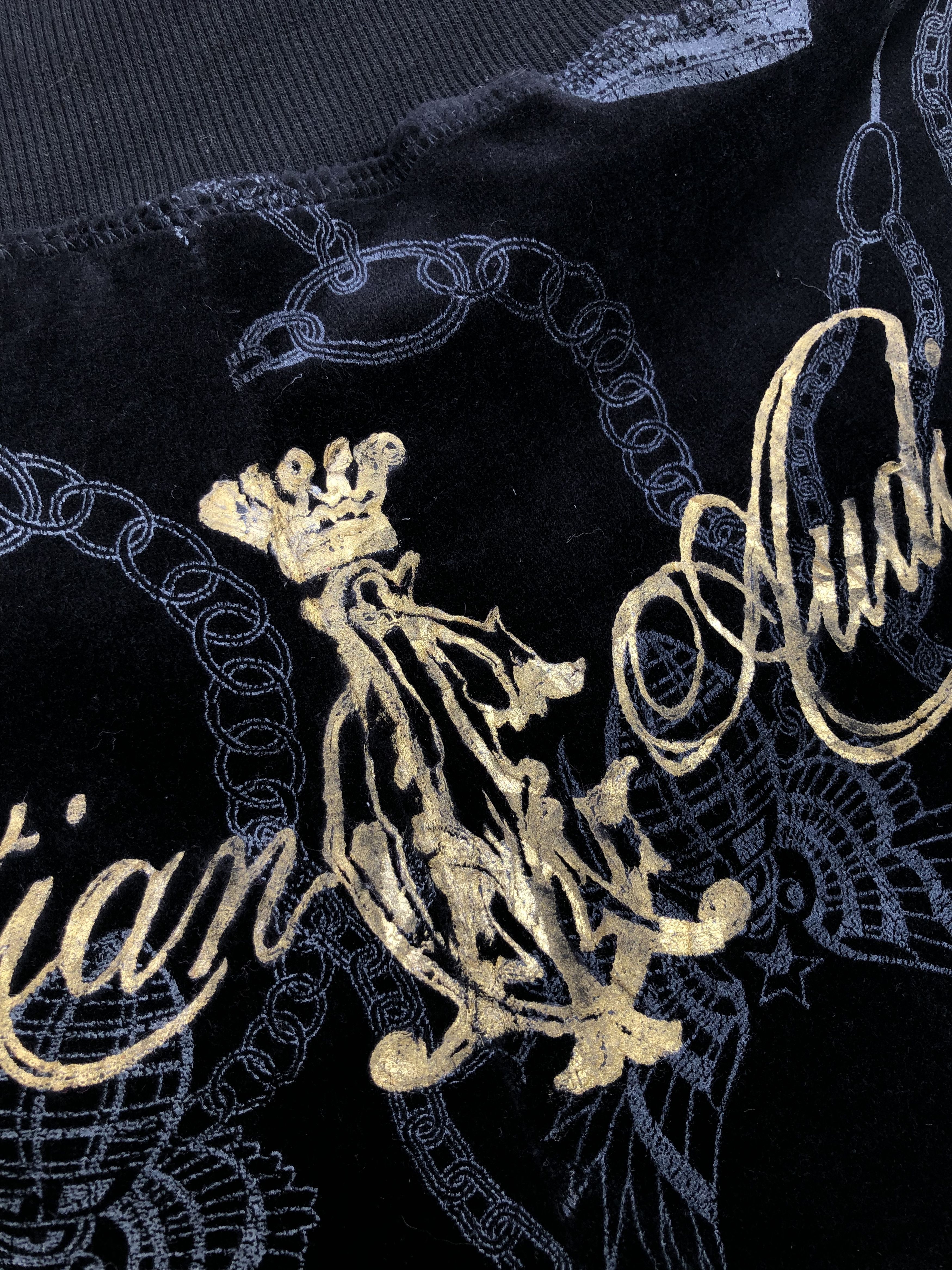 Christian Audigier RARE🔥VELVET FULLPRINT SWEATPANTS Size US 33 - 11 Thumbnail