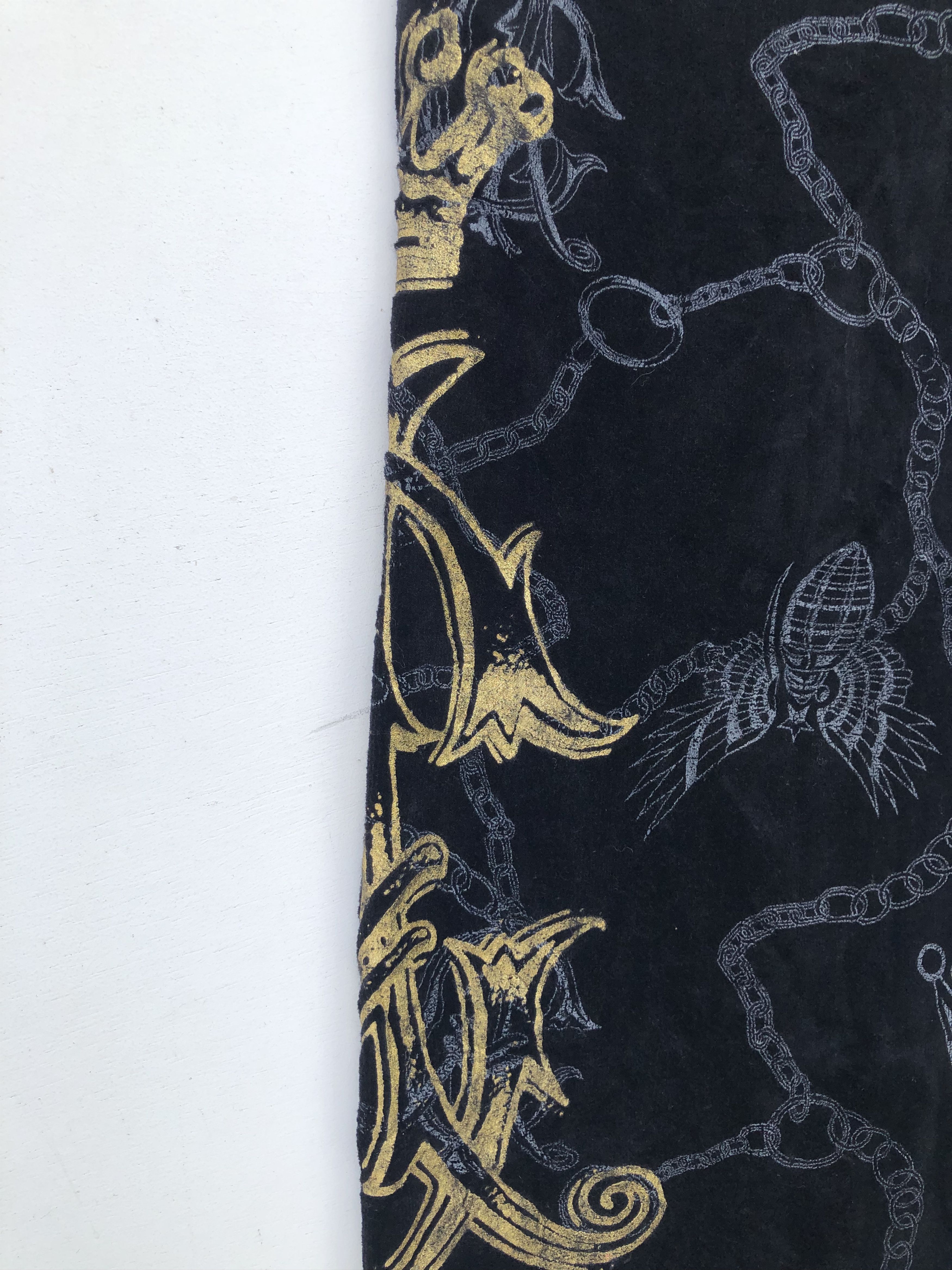 Christian Audigier RARE🔥VELVET FULLPRINT SWEATPANTS Size US 33 - 5 Thumbnail