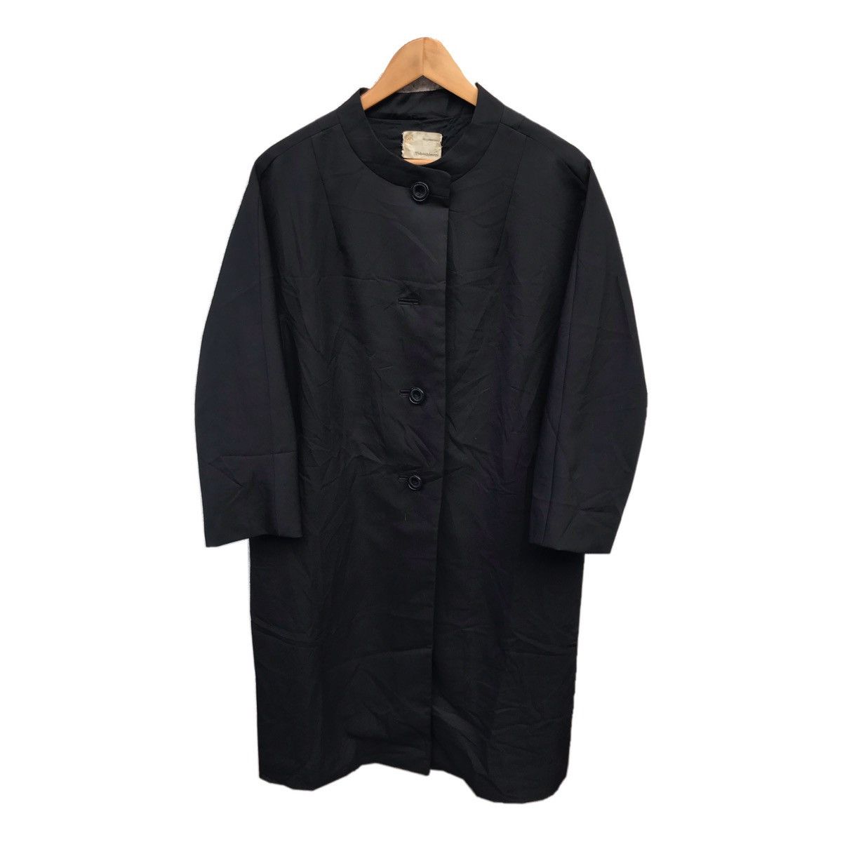 Designer Vintage Takashimaya black long coat Size US M / EU 48-50 / 2 - 1 Thumbnail