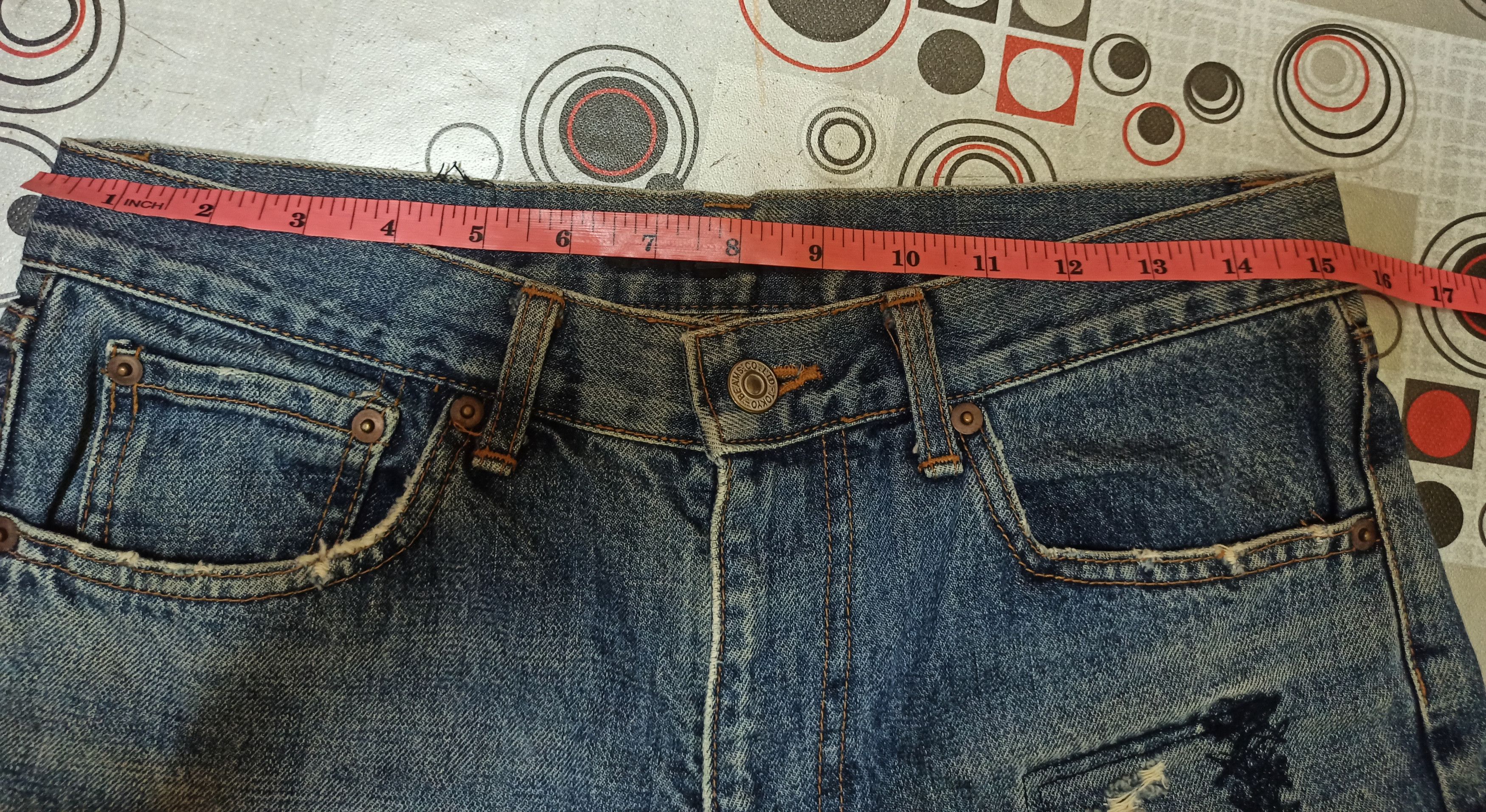 Beams Plus !Steals! Distressed Denim BEAMS Jeans Made In Japan Size US 28 / EU 44 - 11 Thumbnail