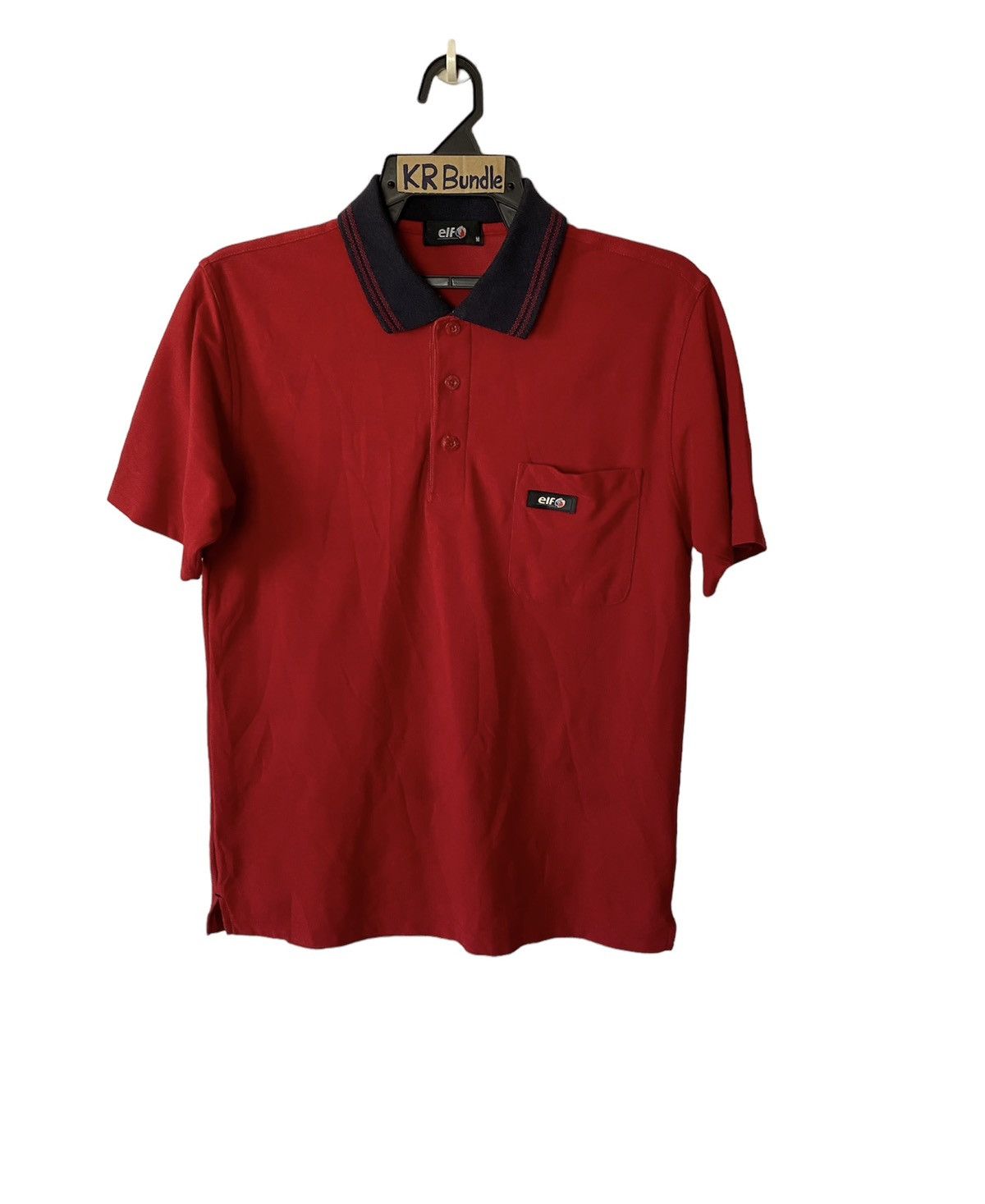 Japanese Brand Vintage Elf Polos Single Pocket T Shirt Size US M / EU 48-50 / 2 - 1 Thumbnail