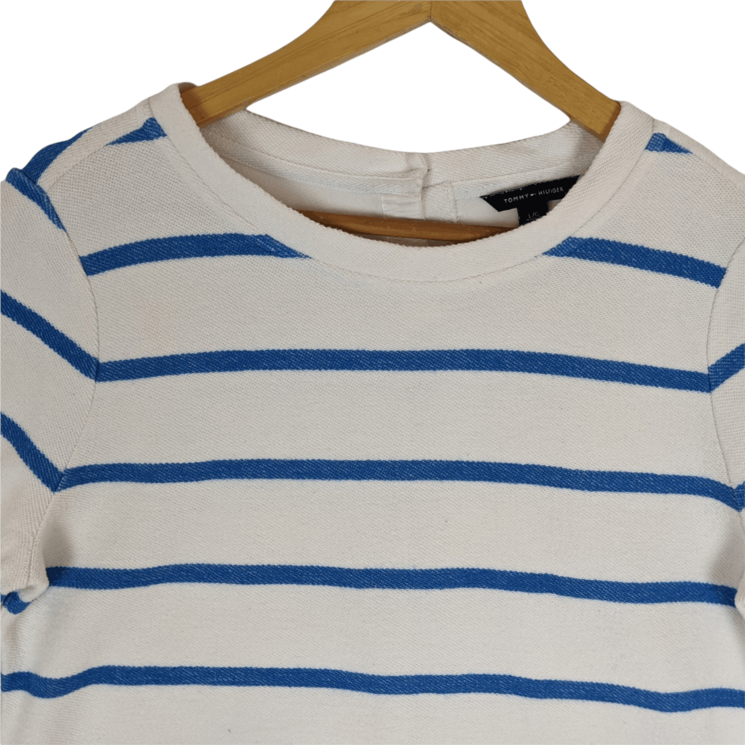 Tommy Hilfiger TOMMY HILFIGER Striped Warm T-Shirt Size US L / EU 52-54 / 3 - 4 Thumbnail