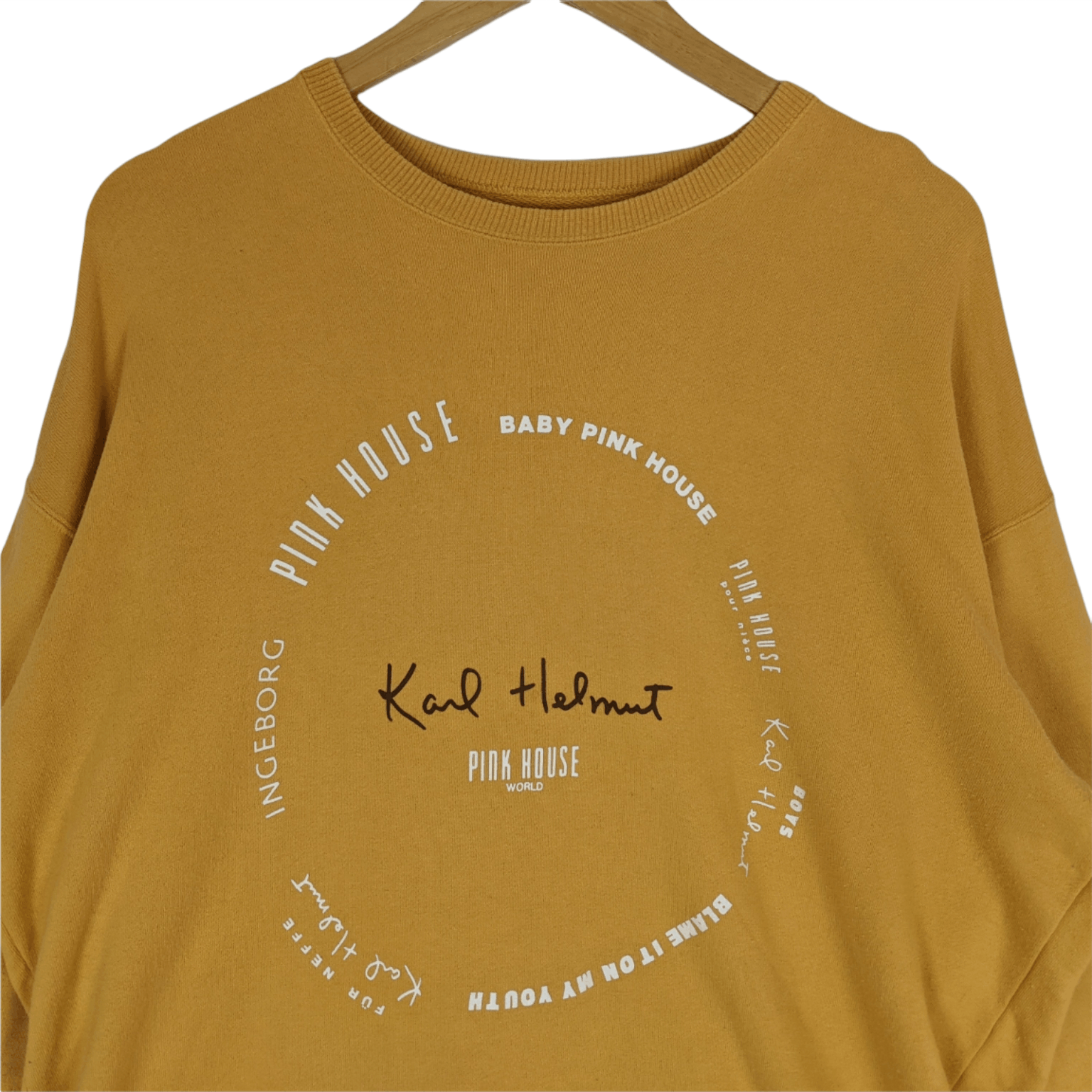 Karl Helmut KARL HELMUT Big Spell Out Oversize Jumper Sweatshirt Size US L / EU 52-54 / 3 - 4 Thumbnail