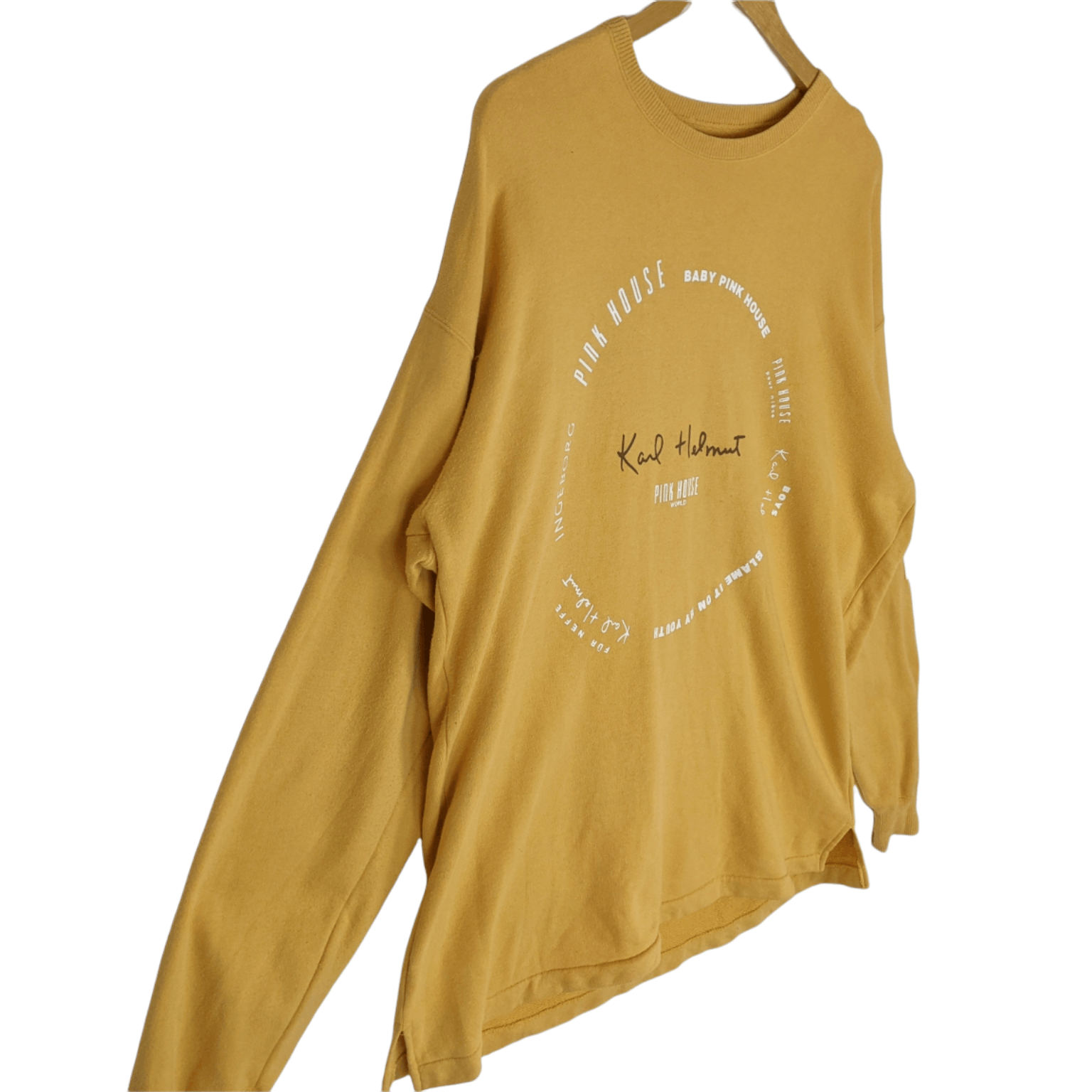 Karl Helmut KARL HELMUT Big Spell Out Oversize Jumper Sweatshirt Size US L / EU 52-54 / 3 - 3 Thumbnail