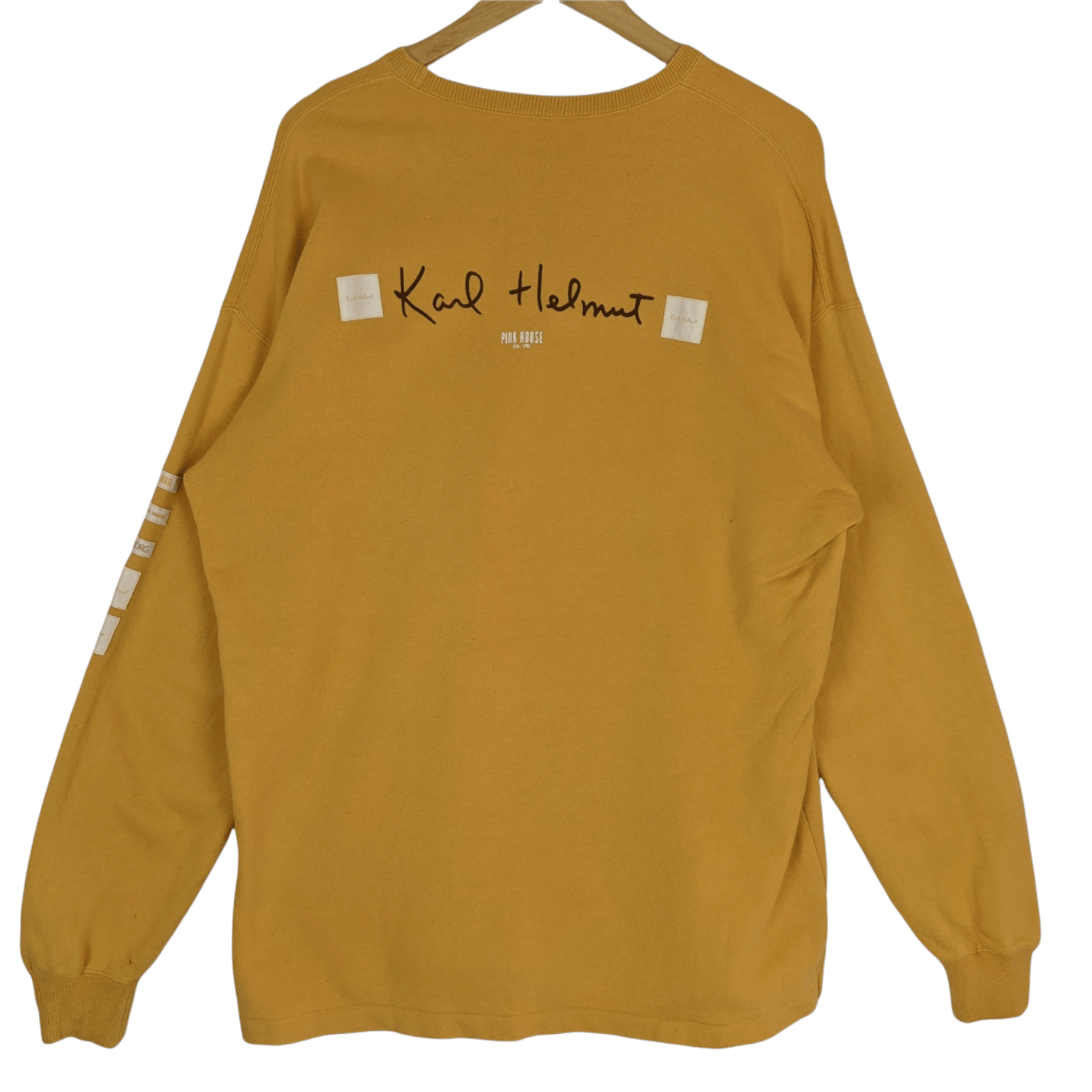 Karl Helmut KARL HELMUT Big Spell Out Oversize Jumper Sweatshirt Size US L / EU 52-54 / 3 - 6 Thumbnail