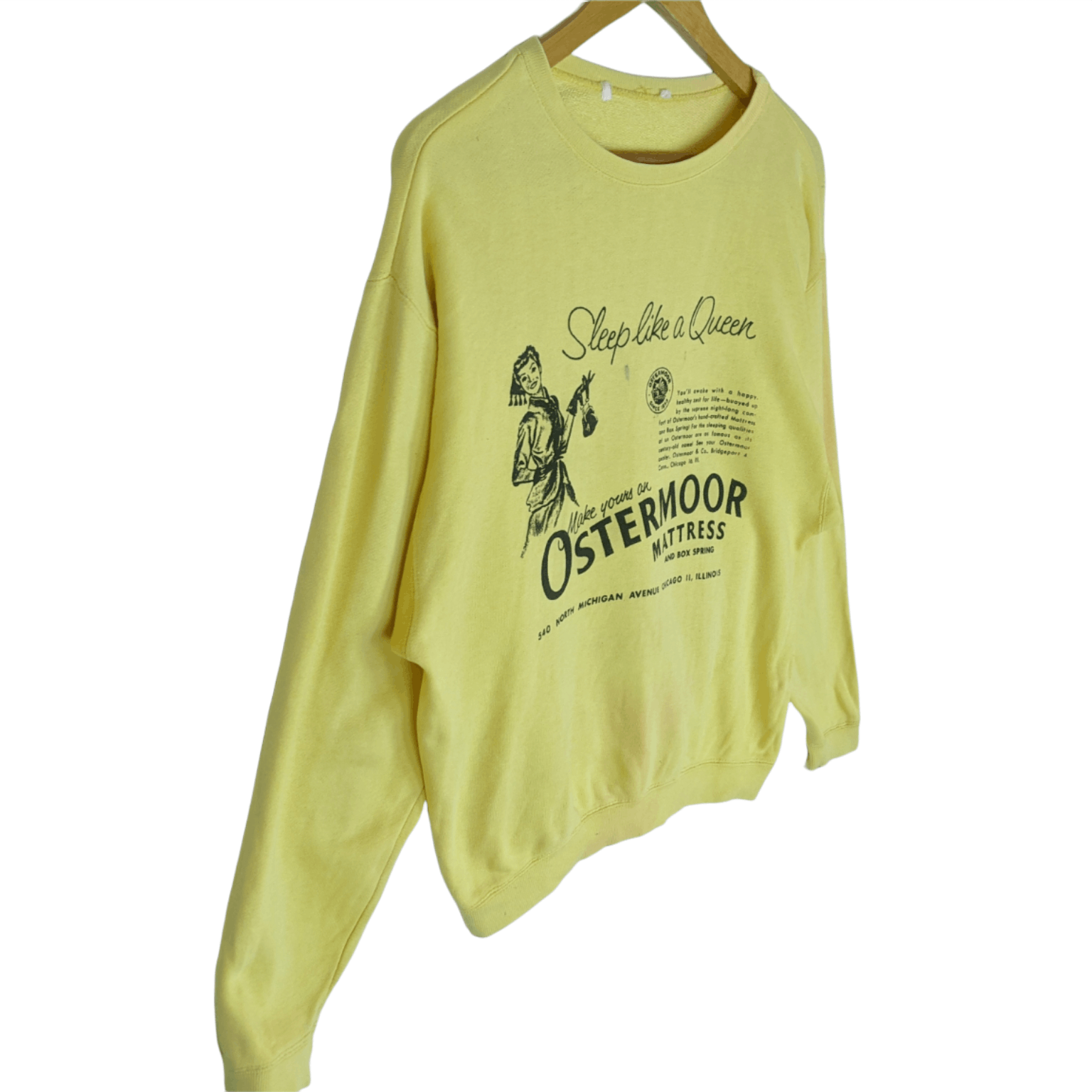 Japanese Brand × Vintage Vintage 90's OSTERMOOR Mattress Jumper Sweatshirt Size US S / EU 44-46 / 1 - 3 Thumbnail