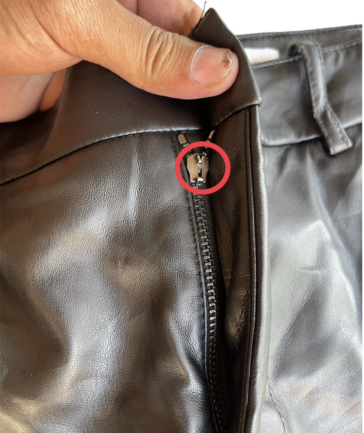 Zara Zara Leather Pants Size 31" - 8 Thumbnail