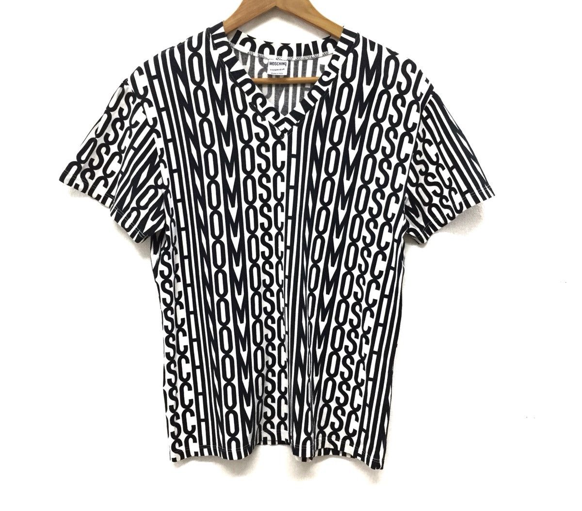 Moschino 90’s full print logo tee / palace denim print inspiration Size US M / EU 48-50 / 2 - 3 Thumbnail
