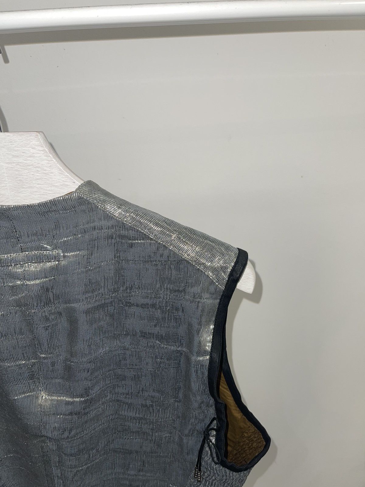 Archive Jean Paul Gaultier Glitter Silver Vest
