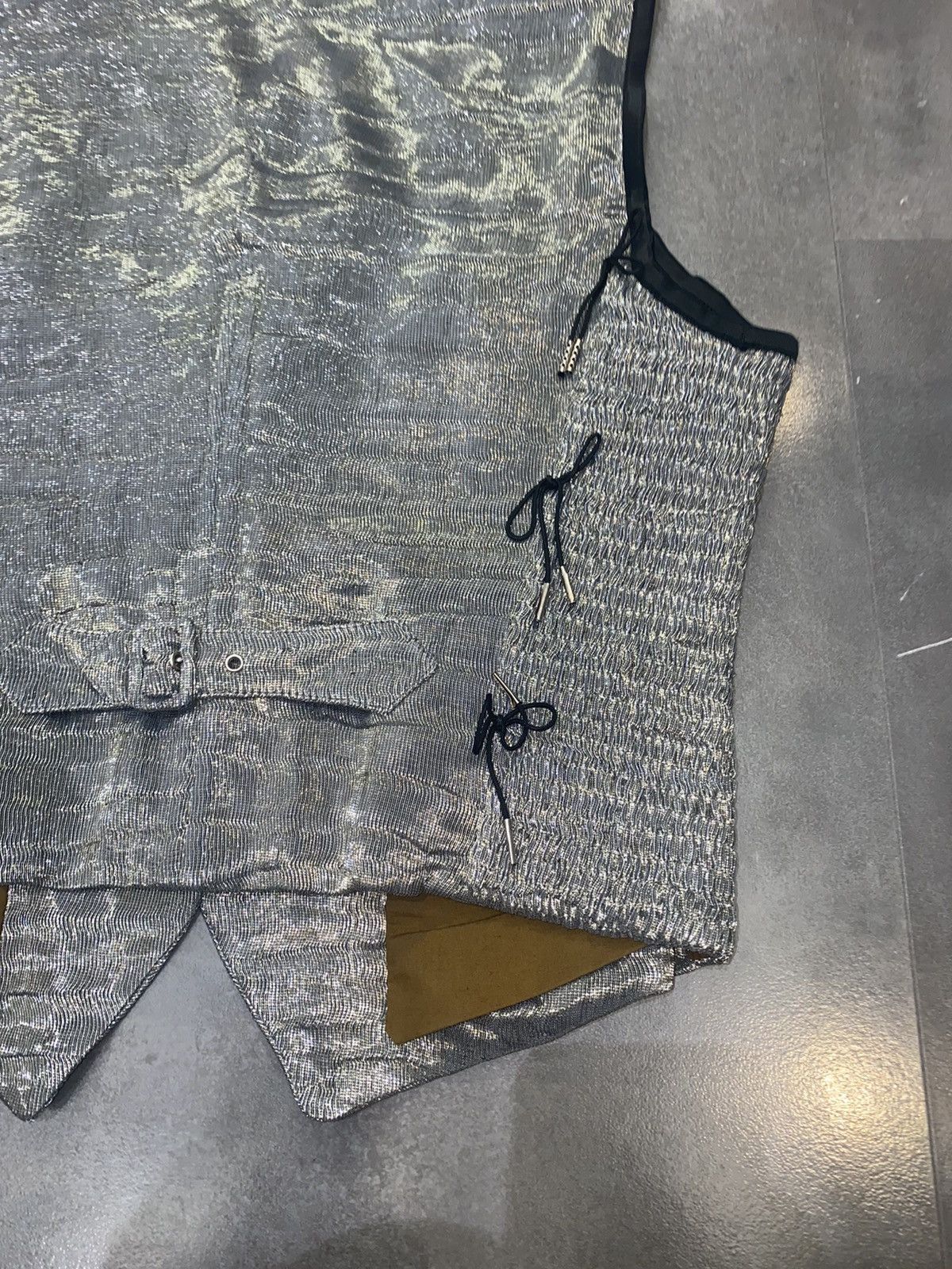 Archive Jean Paul Gaultier Glitter Silver Vest
