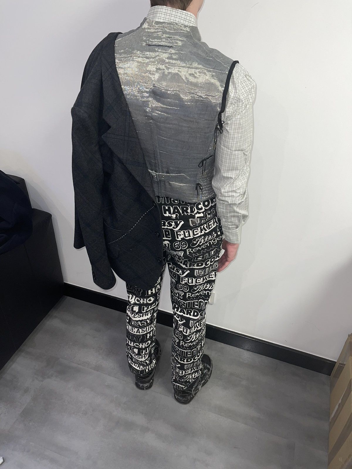 Archive Jean Paul Gaultier Glitter Silver Vest
