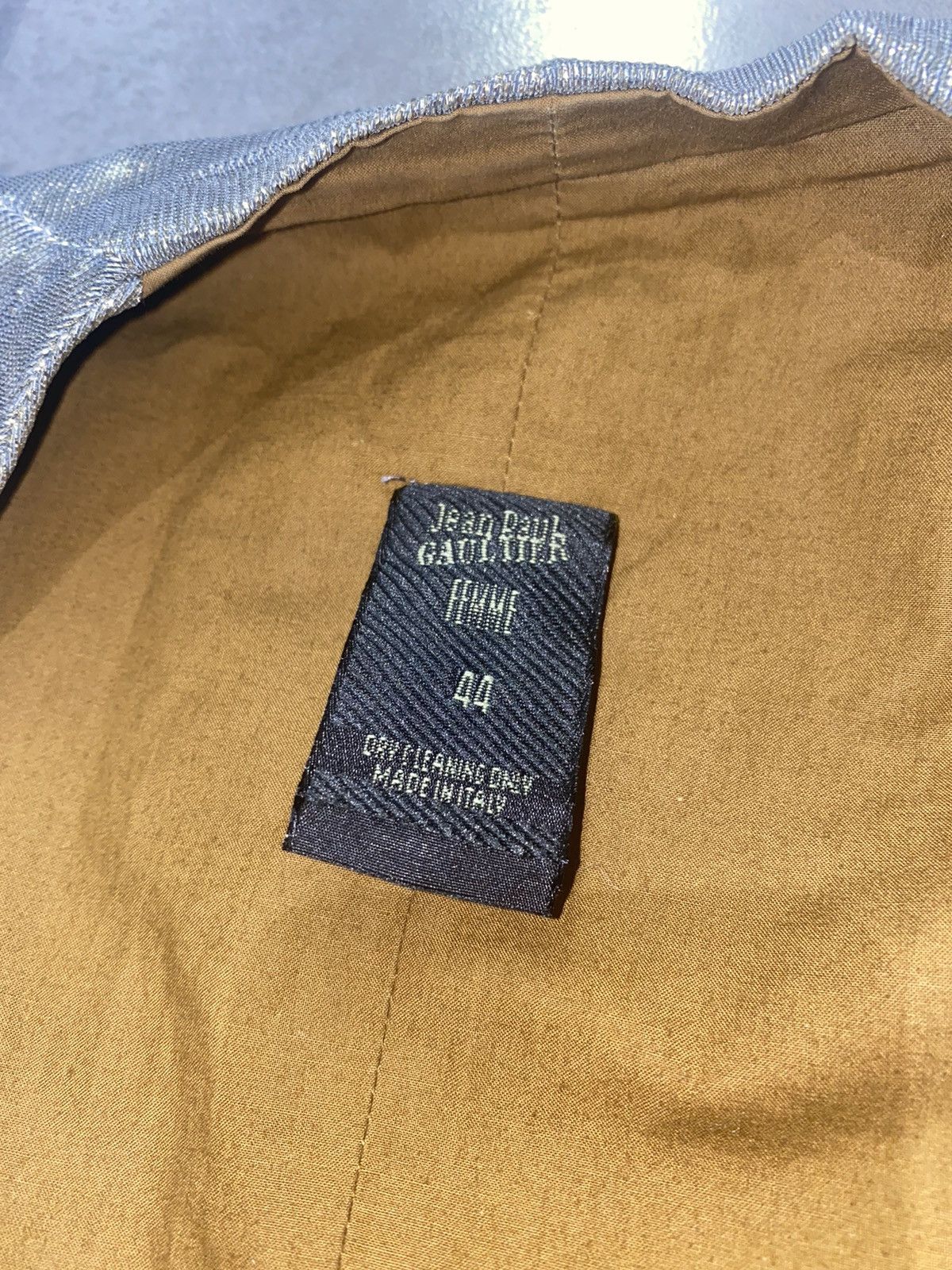 Archive Jean Paul Gaultier Glitter Silver Vest