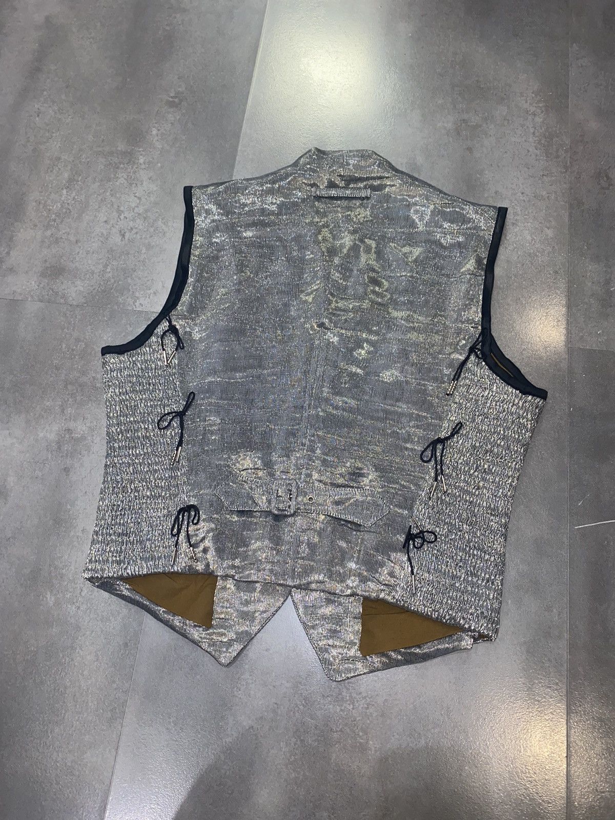 Archive Jean Paul Gaultier Glitter Silver Vest