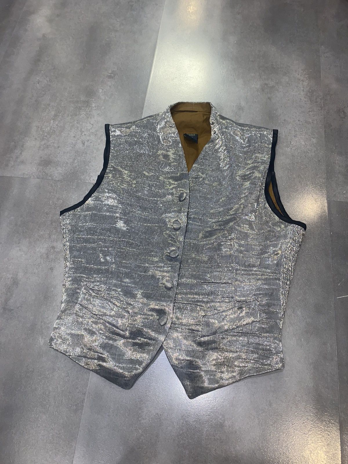 Archive Jean Paul Gaultier Glitter Silver Vest