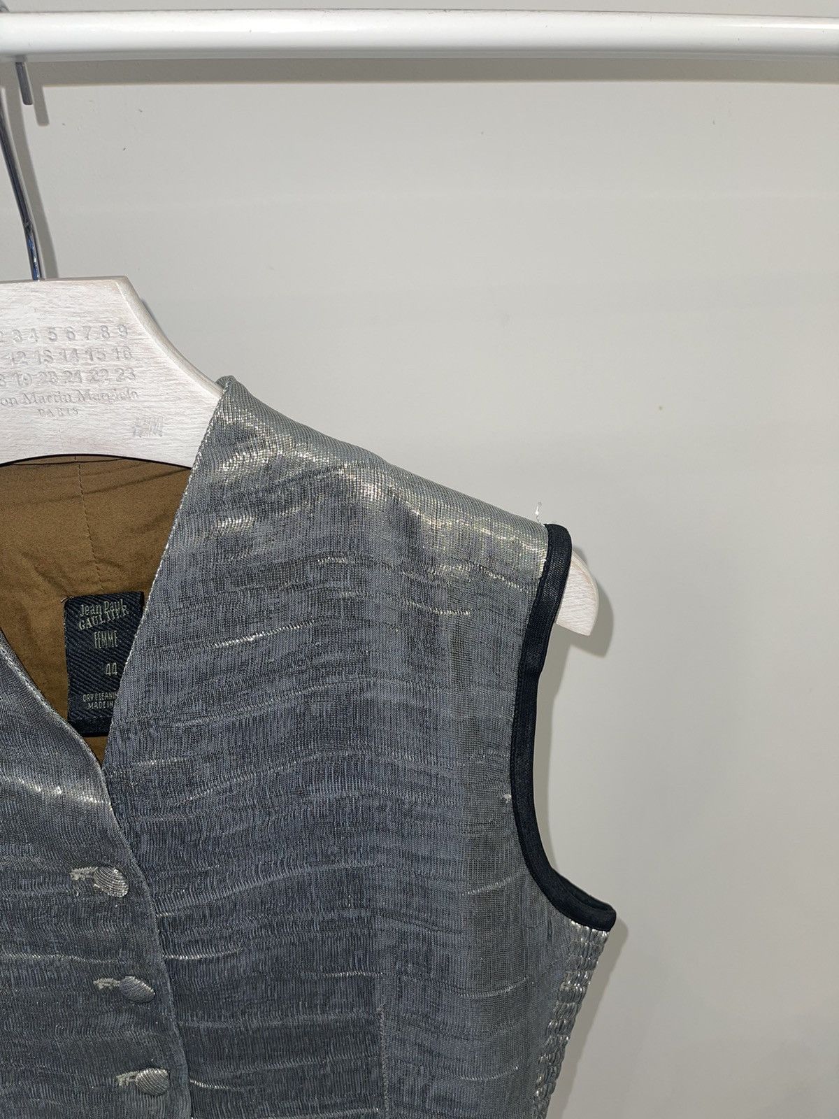 Archive Jean Paul Gaultier Glitter Silver Vest