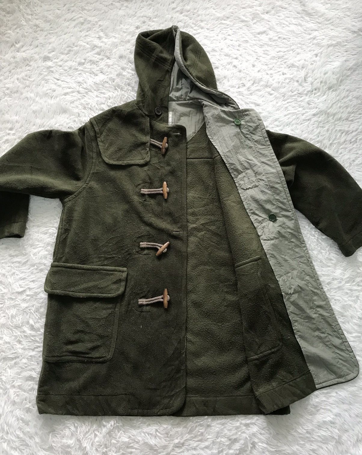 Hai Sporting Gear Nice Hai Sporting Gear Fleece Like Duffle Coat Hooded Style Size US M / EU 48-50 / 2 - 12 Thumbnail