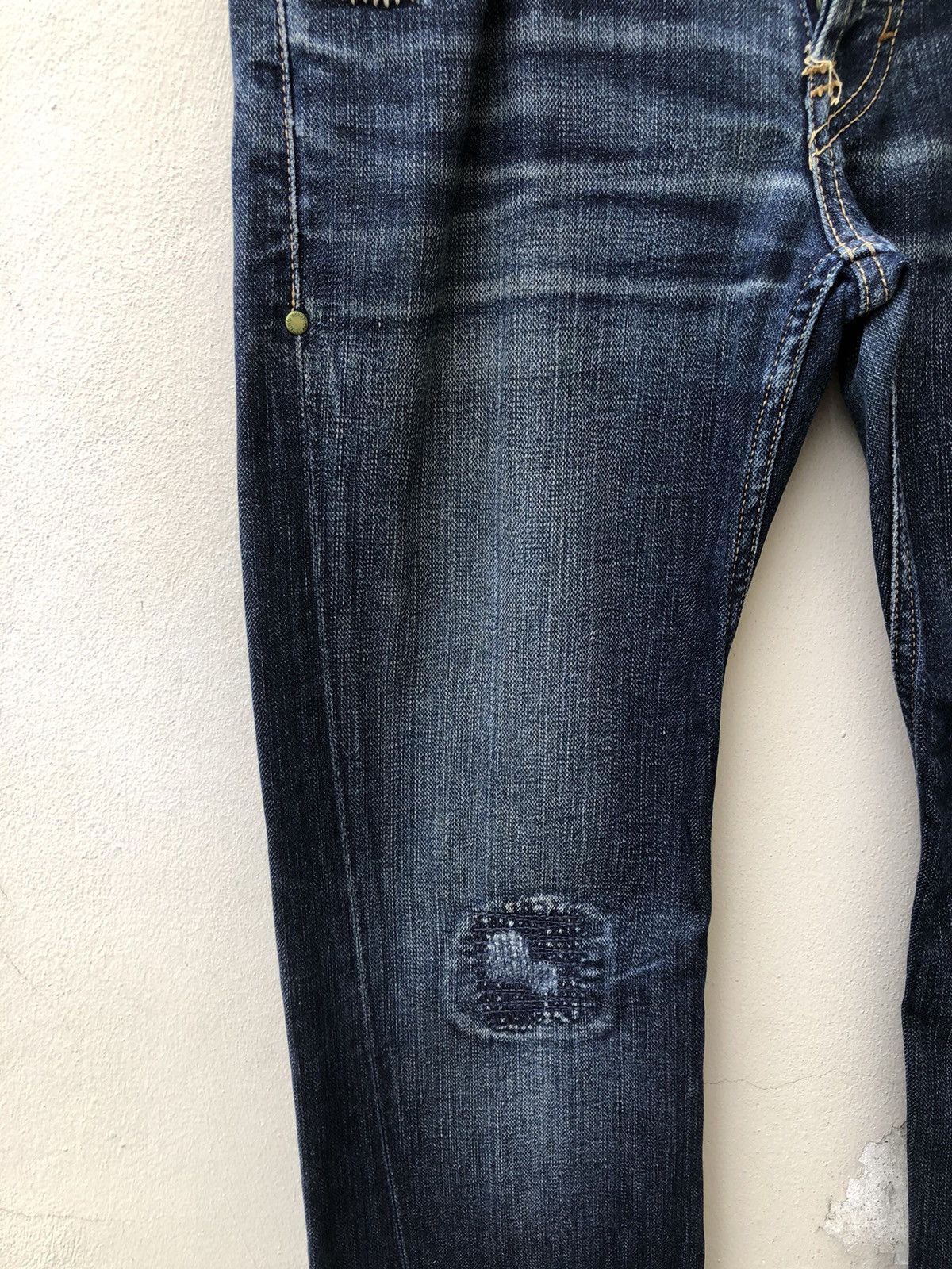 Jimmy Taverniti Taverniti Fonda 17 Distressed Denim Jeans Size US 30 / EU 46 - 10 Thumbnail