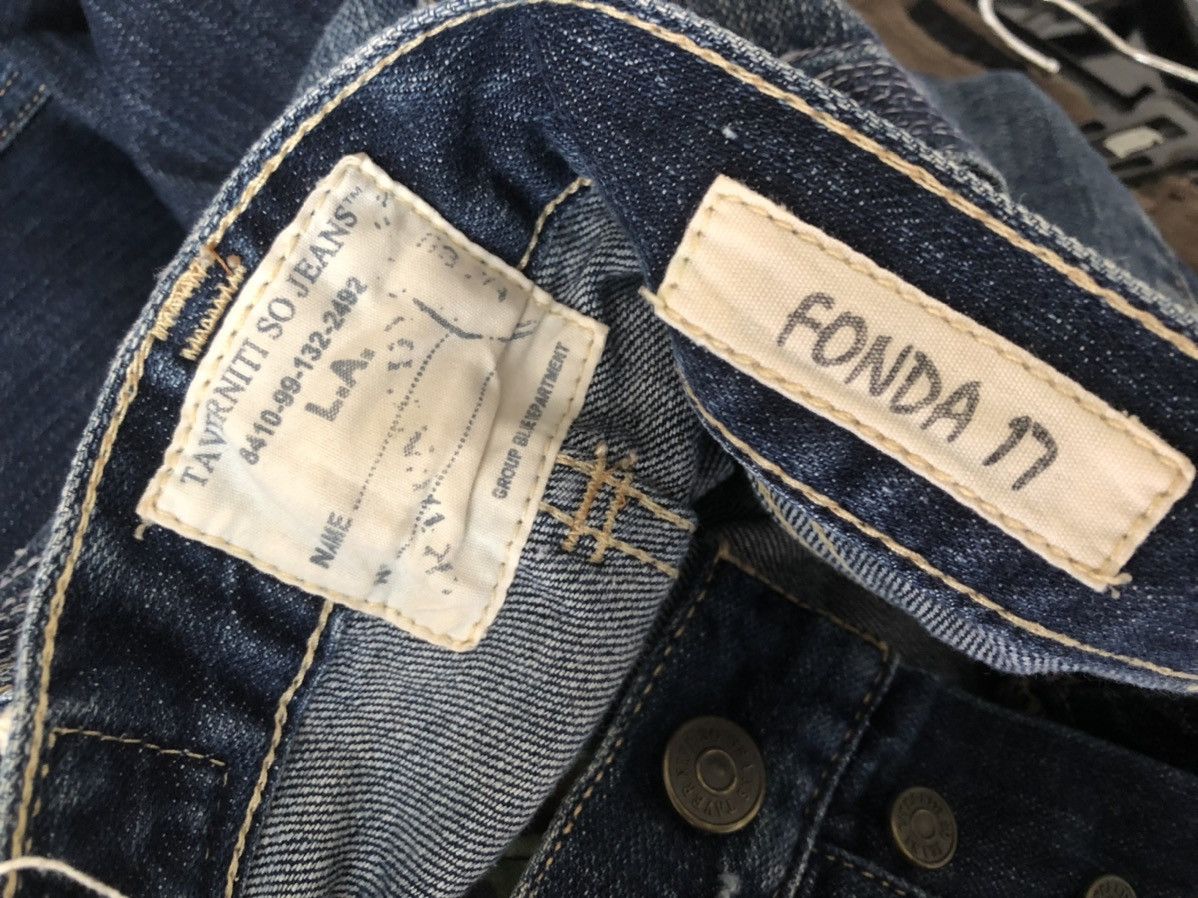 Jimmy Taverniti Taverniti Fonda 17 Distressed Denim Jeans Size US 30 / EU 46 - 24 Thumbnail