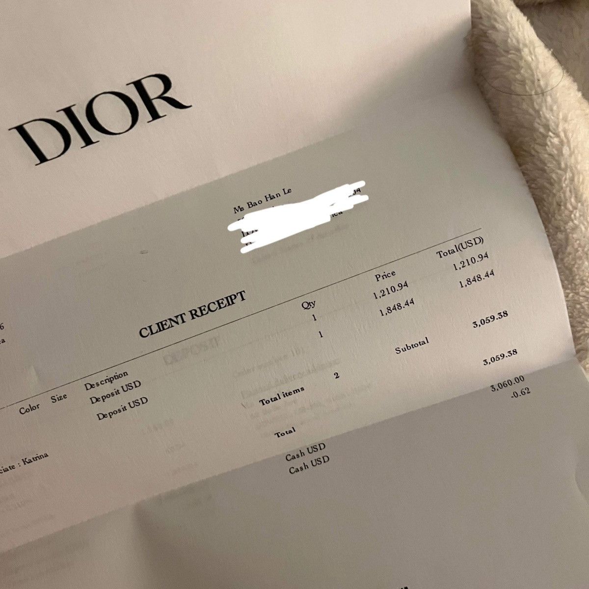 Dior Dior White Pinstriped 'CD Heart' Overshirt Size US M / EU 48-50 / 2 - 11 Thumbnail